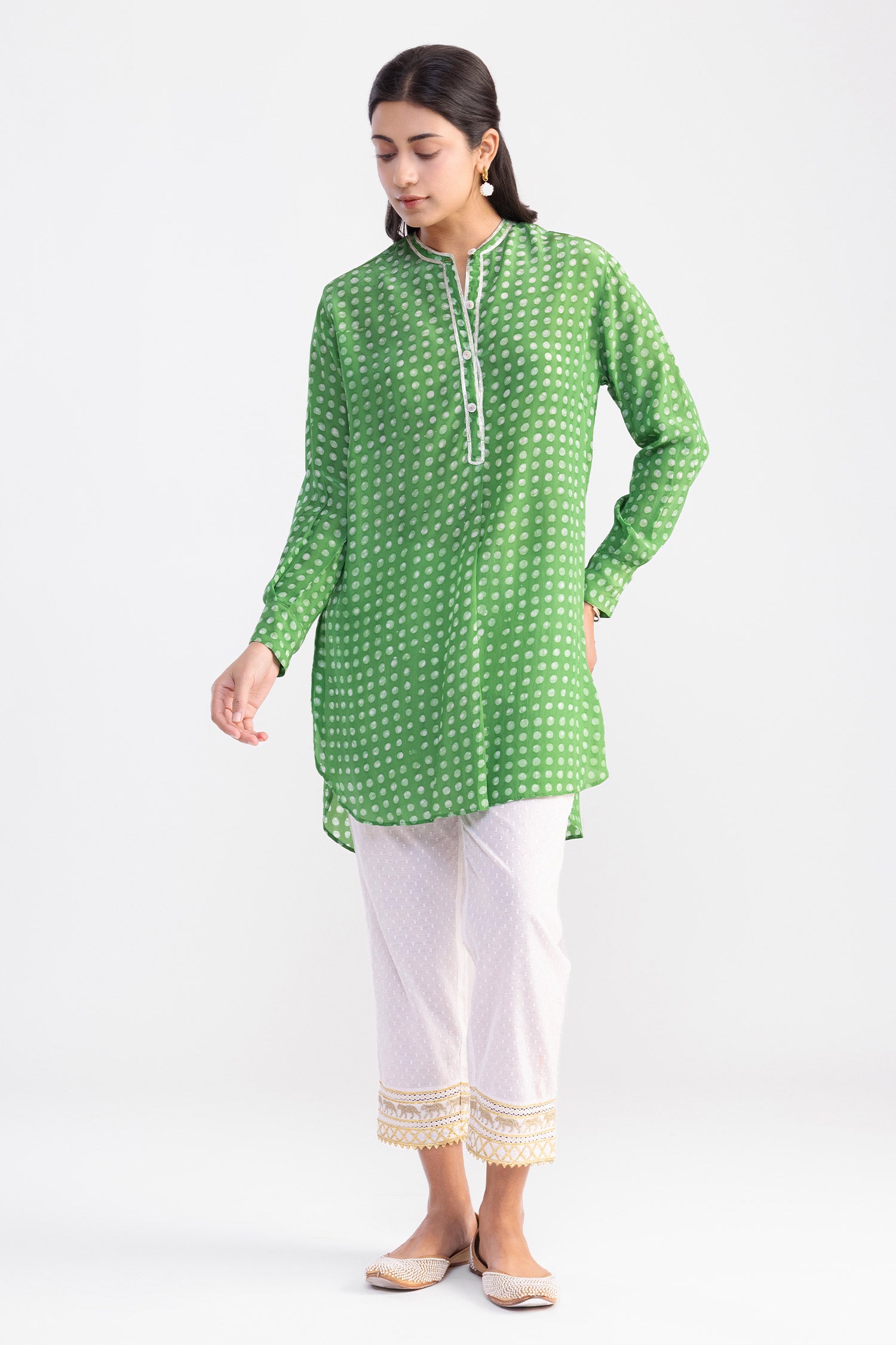 Fame Batik Green Tunic