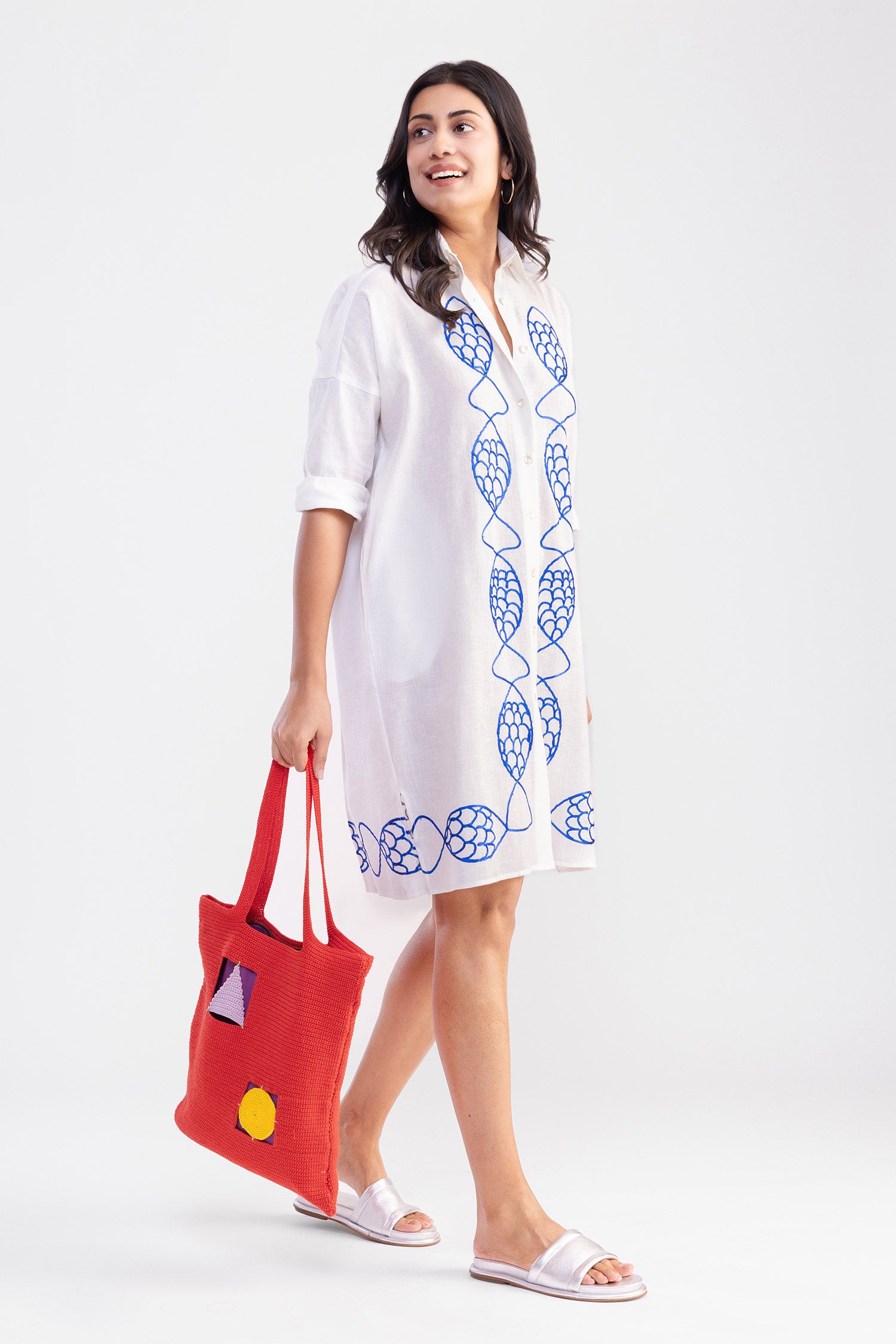 Red Aakar Tote Bag