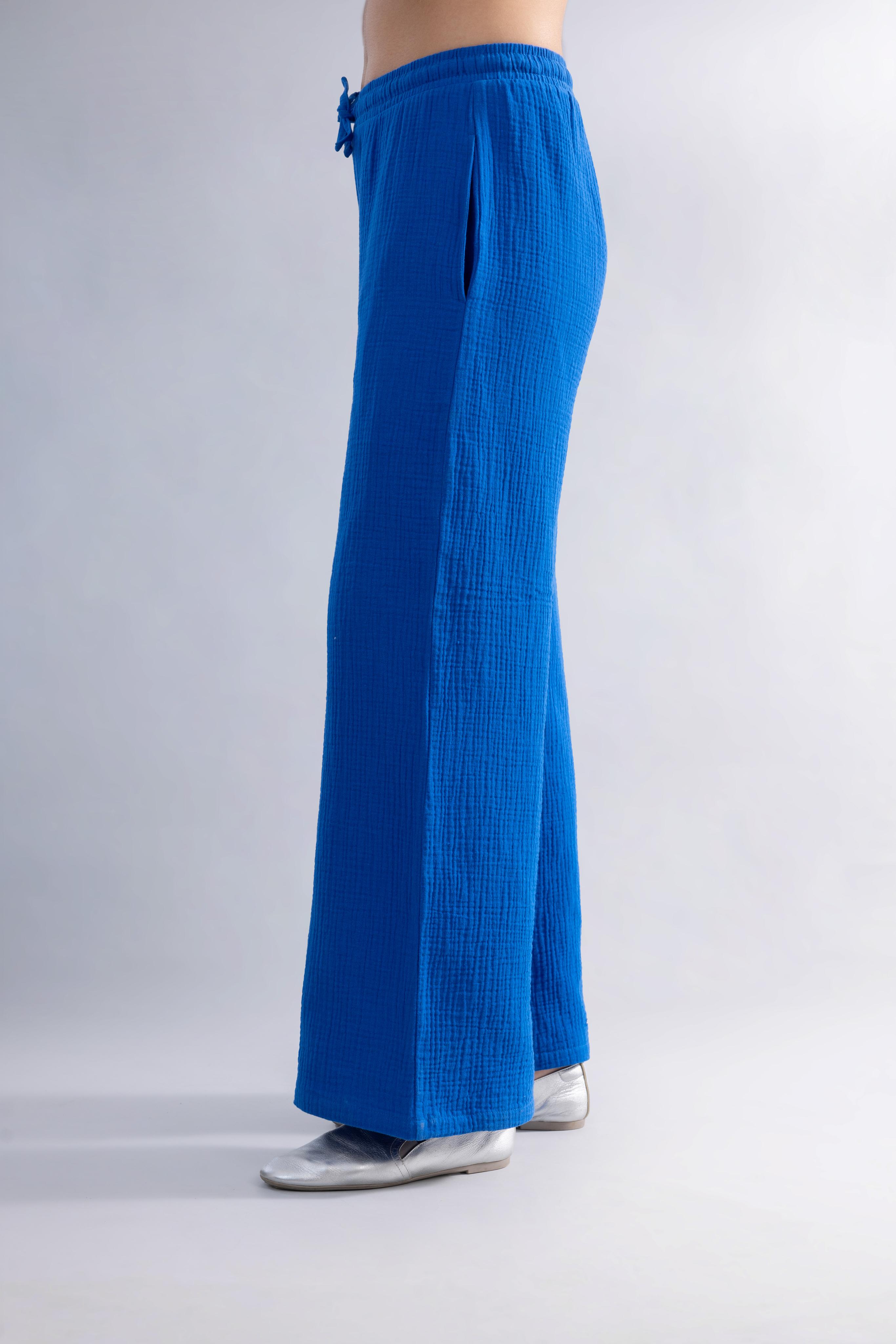 FLARE PANTS BLUE