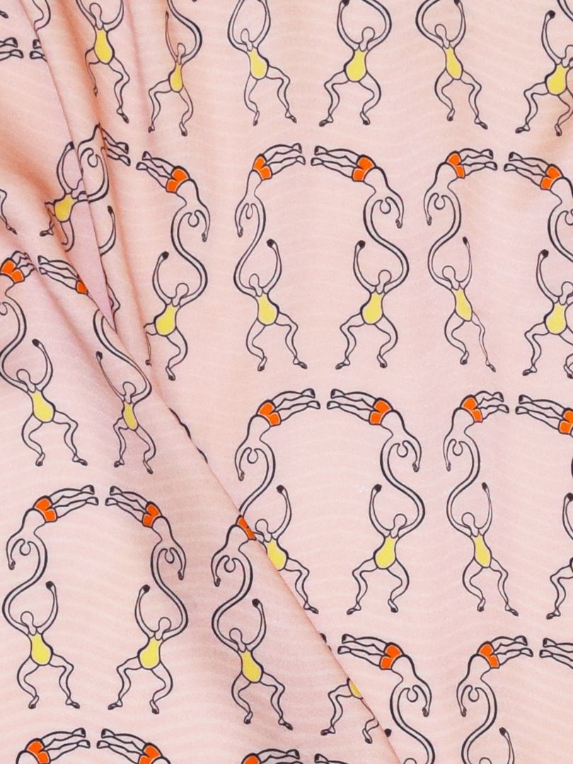 Pink Happy Silk Scarf