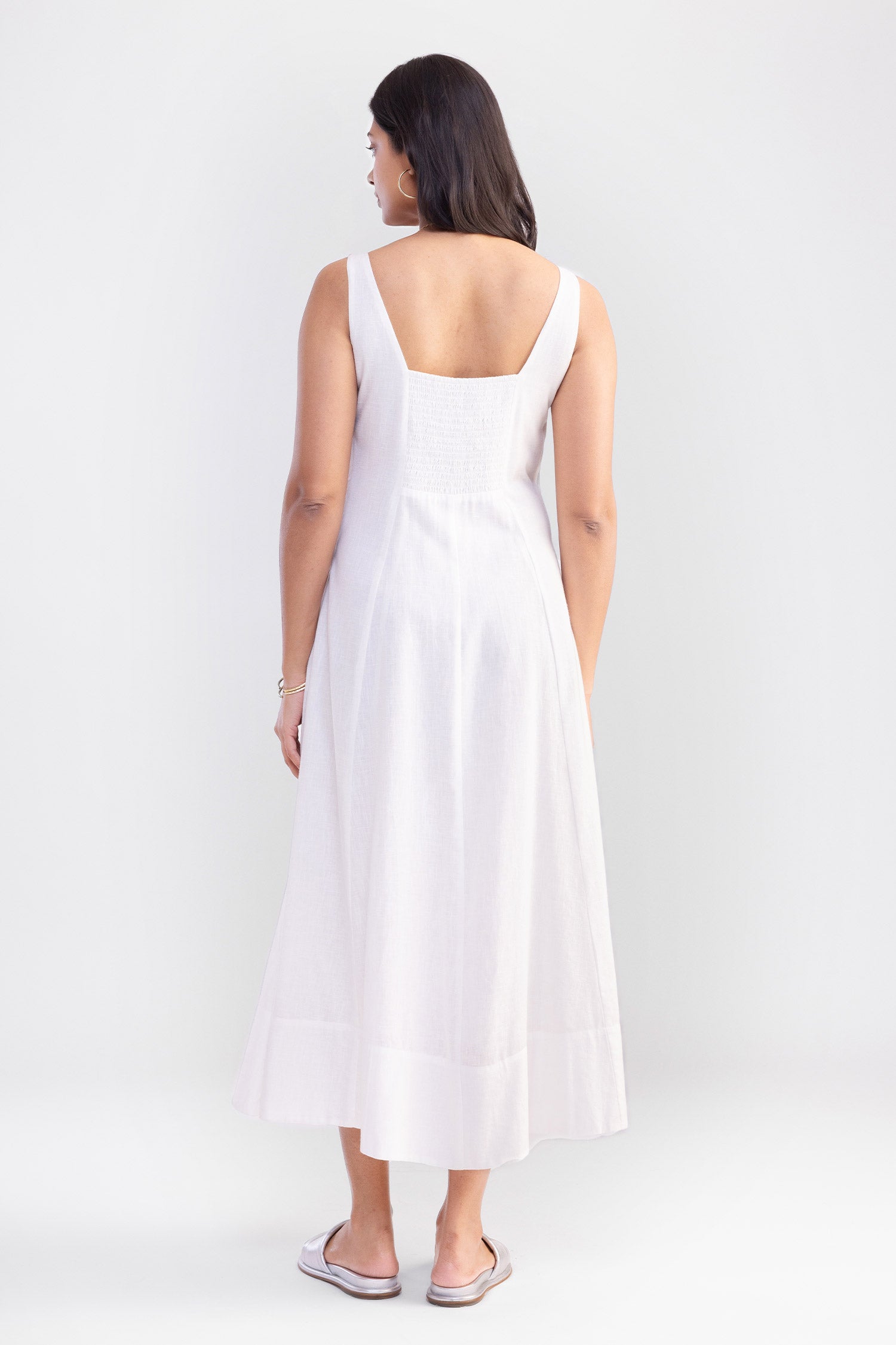 Chand Dress White