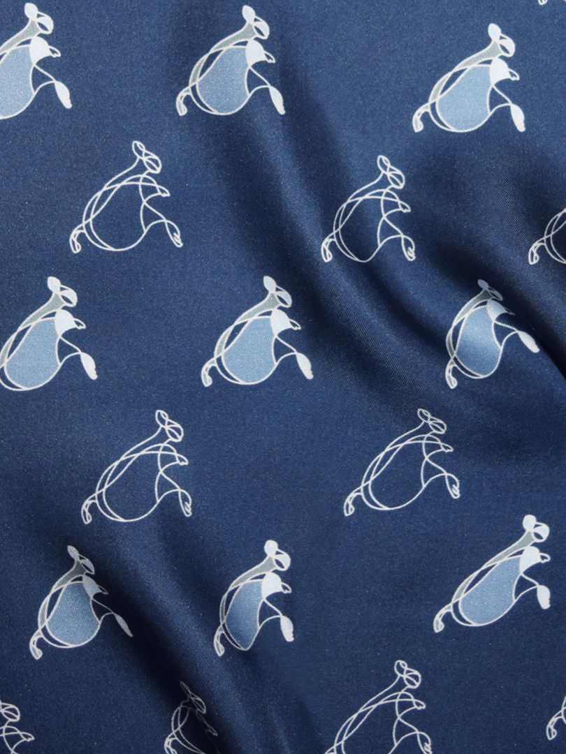 Robotic Rabbit Silk Scarf