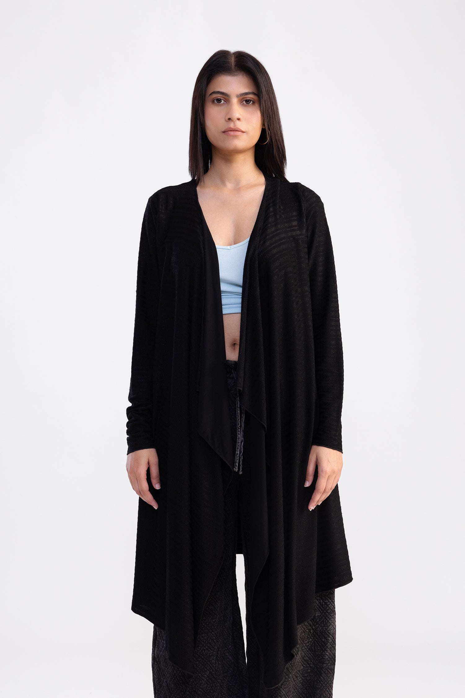 City Wrap Shrug Black Long
