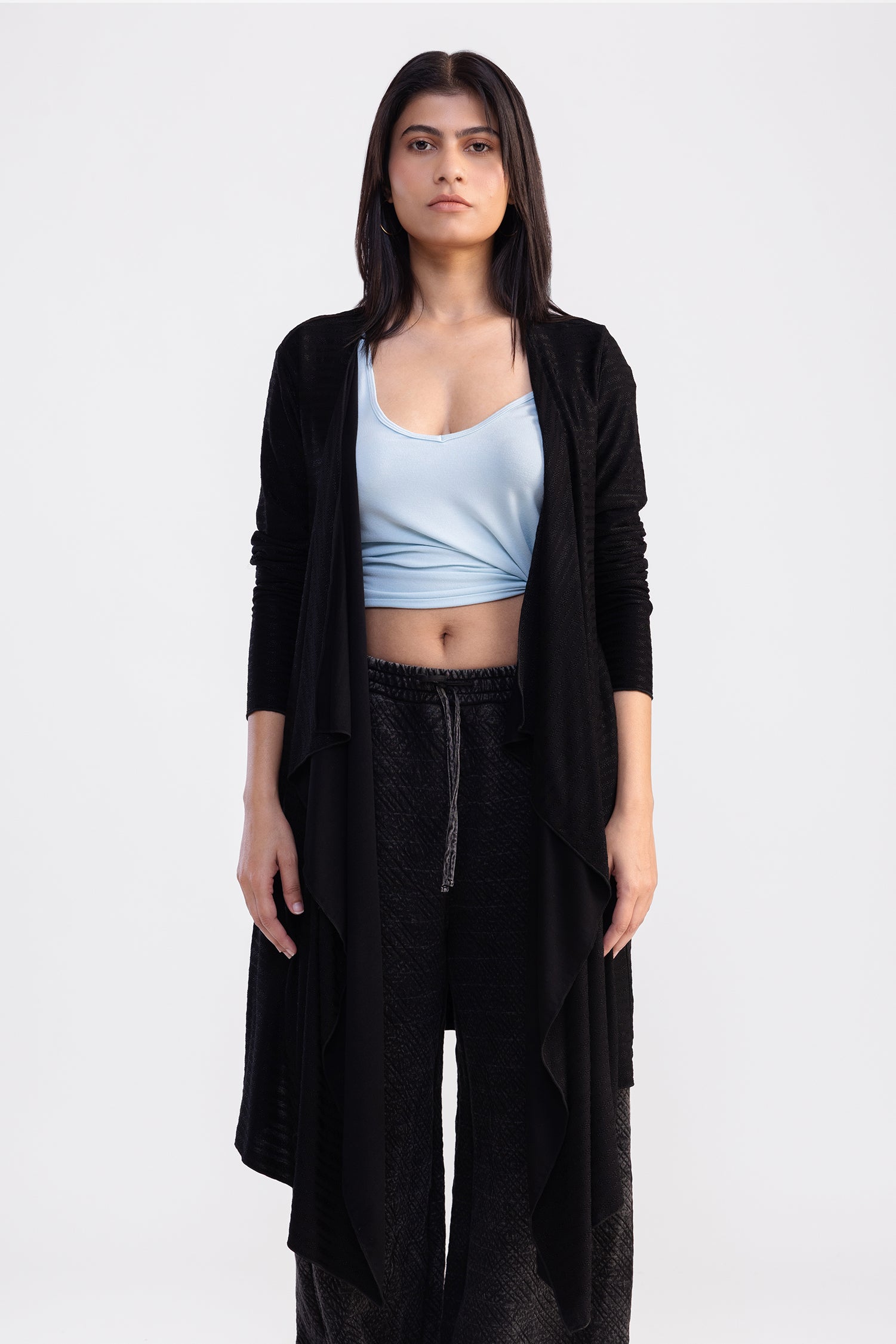City Wrap Shrug Black Long