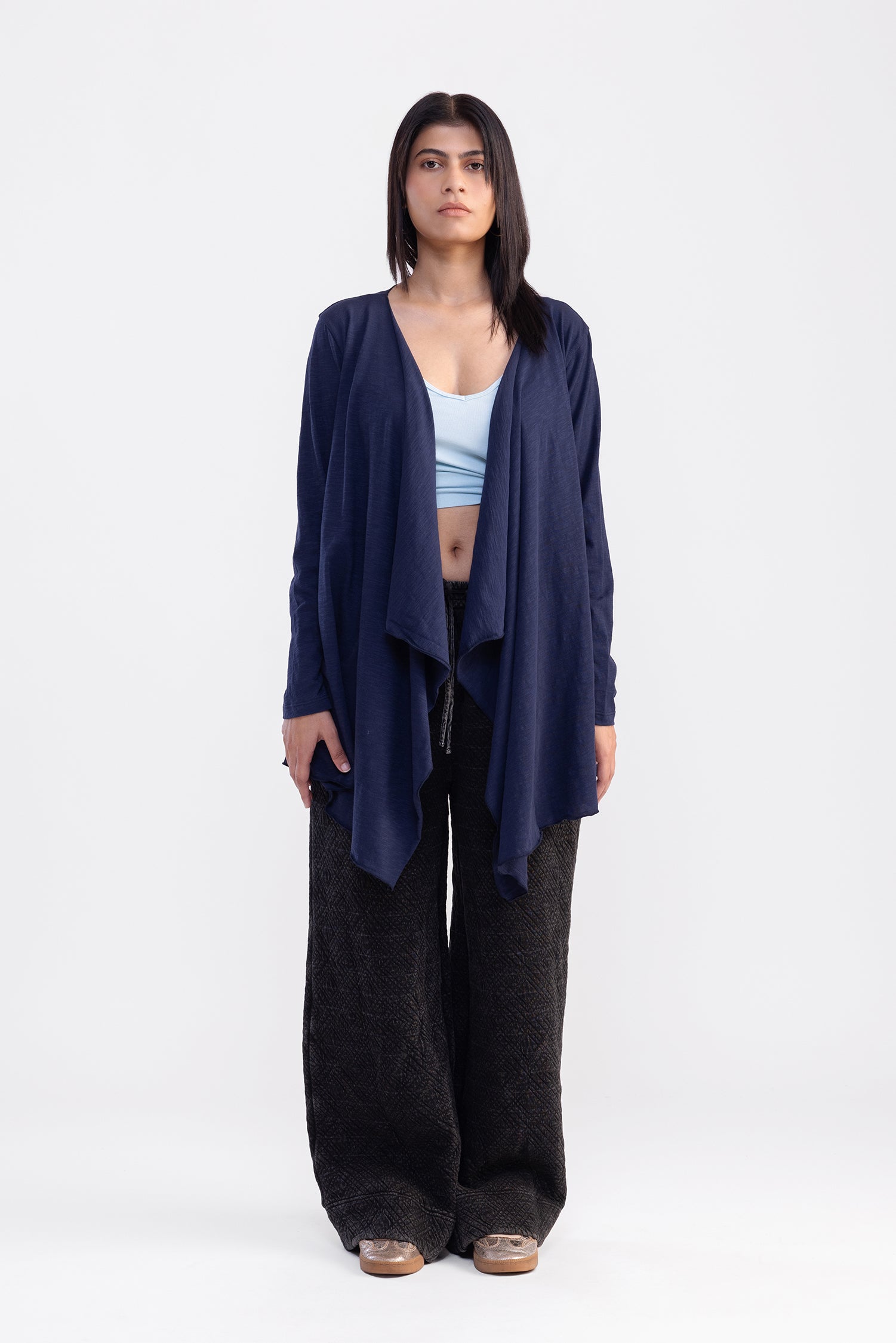 City Wrap Shrug Navy Short
