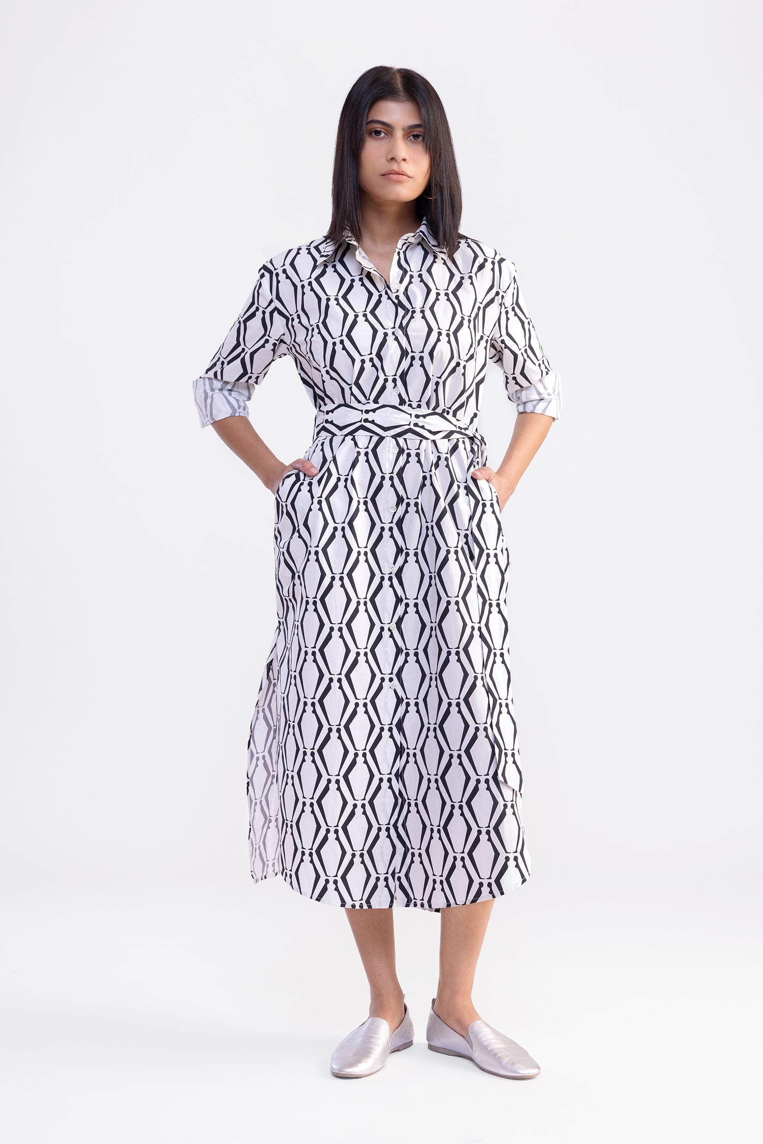 Diamond Joy Shirt Dress