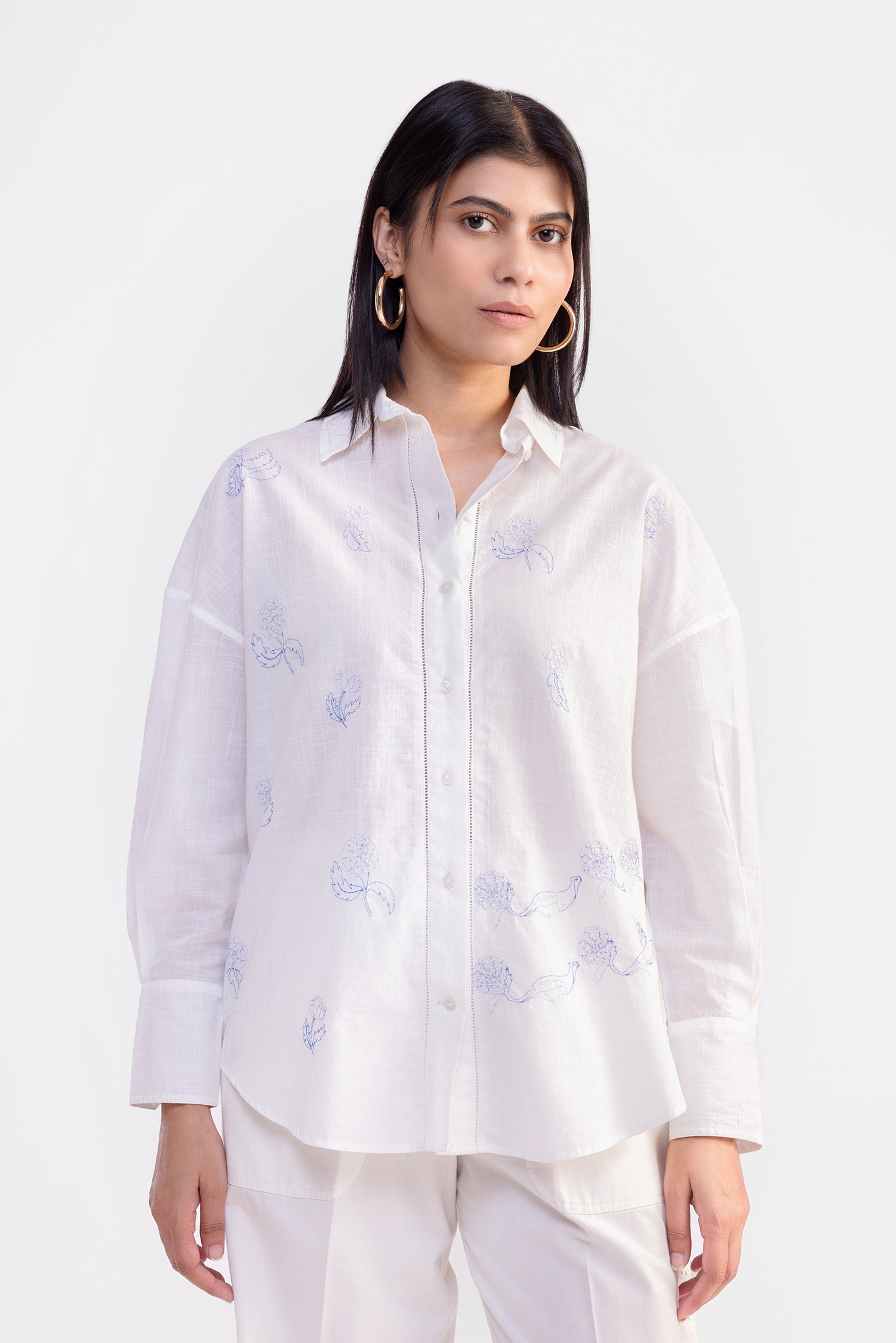 Marigold White And Blue Shirt