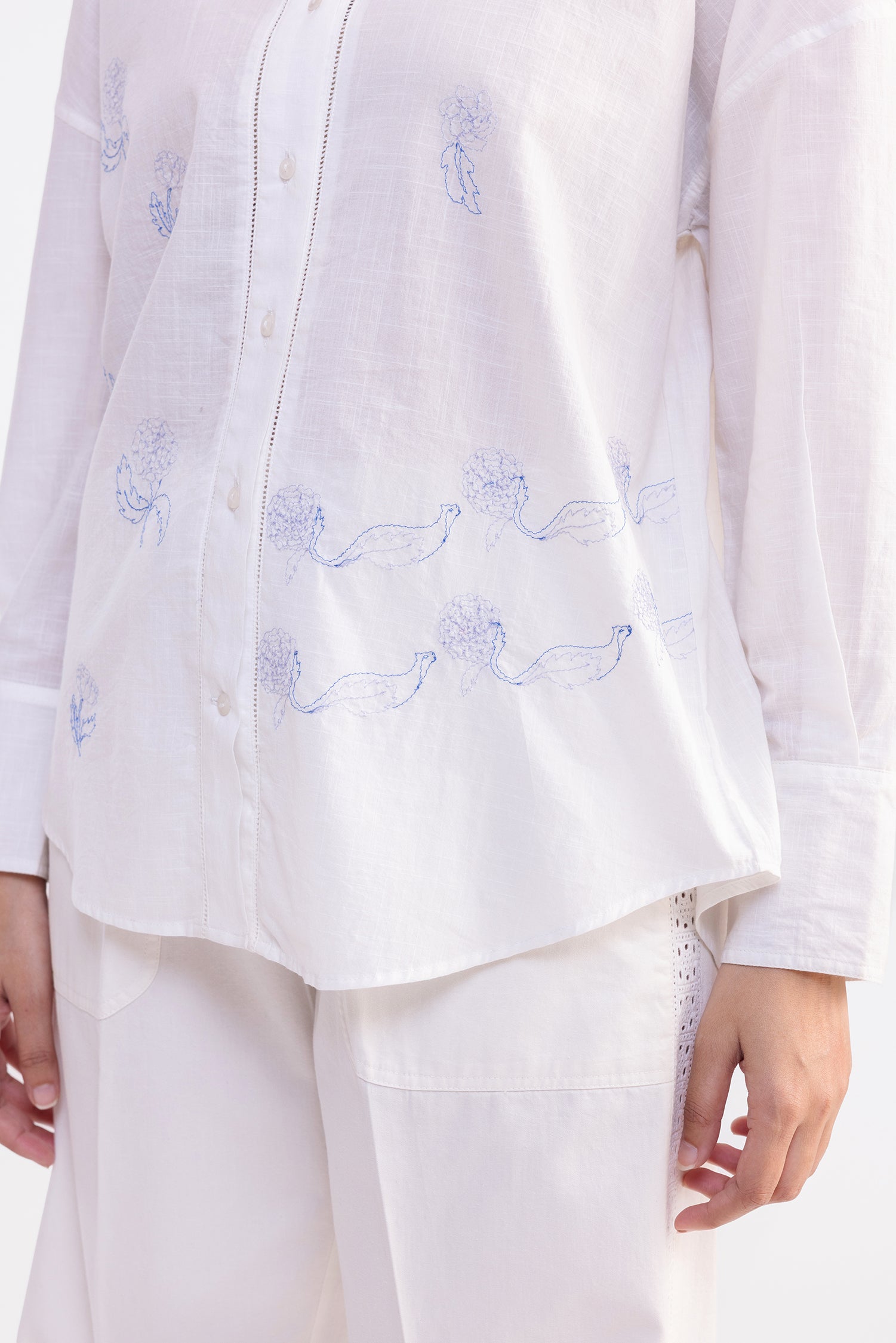 Marigold White And Blue Shirt
