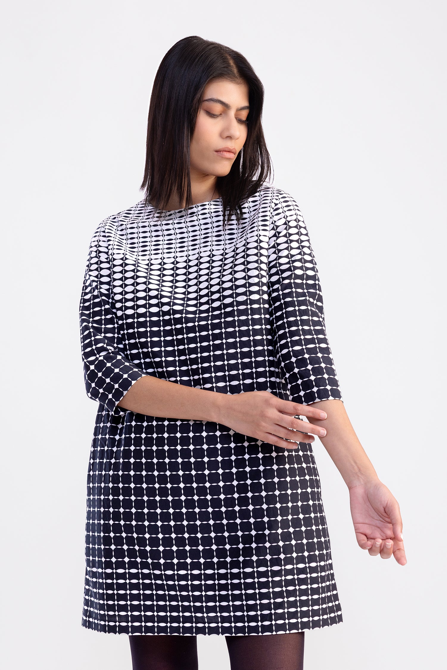 Polka Dot Shift Dress
