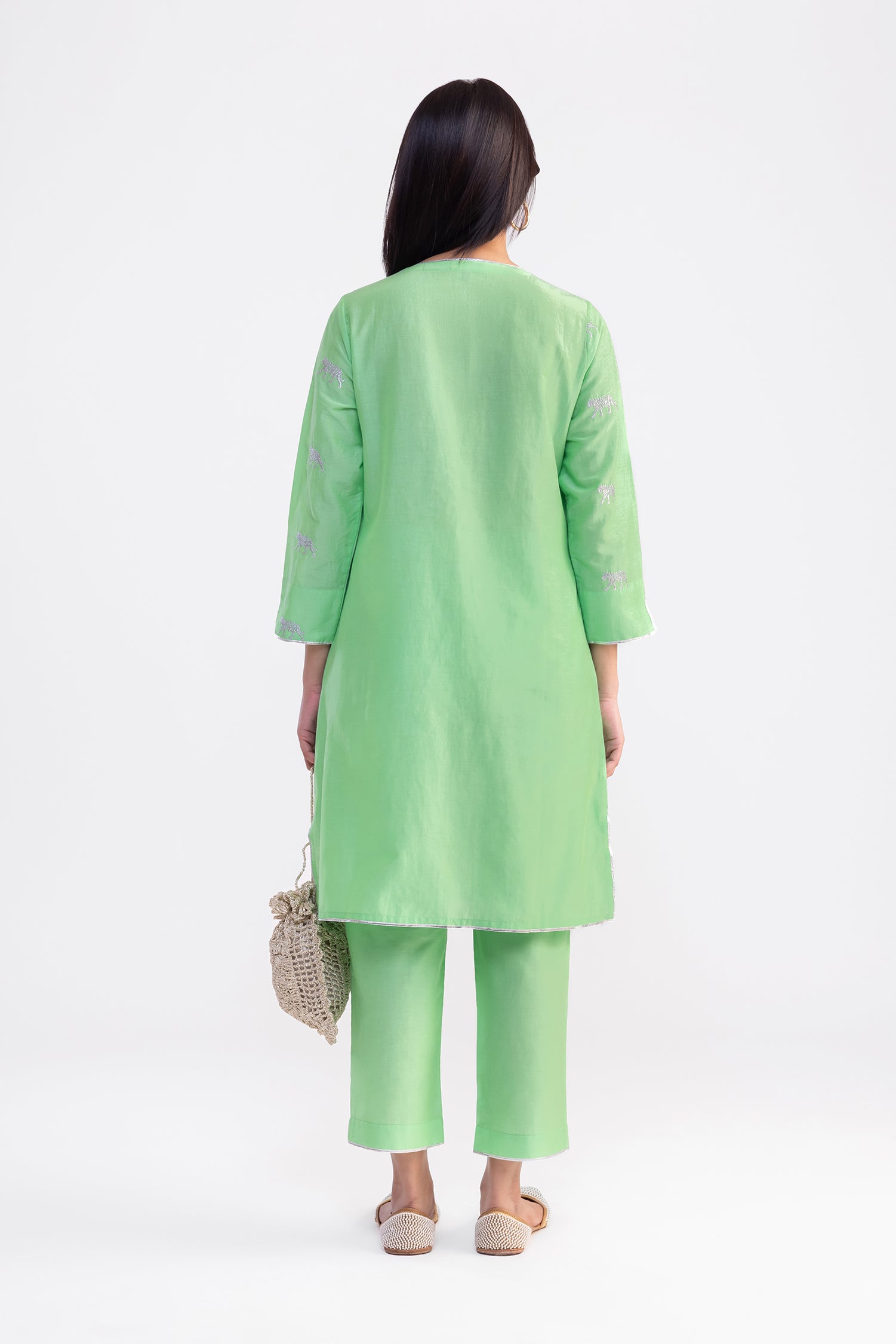 Royal Heiress Green Kurta Set