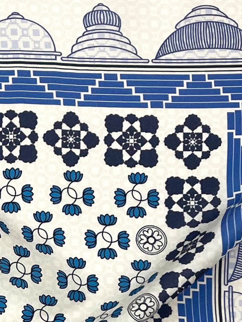 Hampi Blue Pocket Square