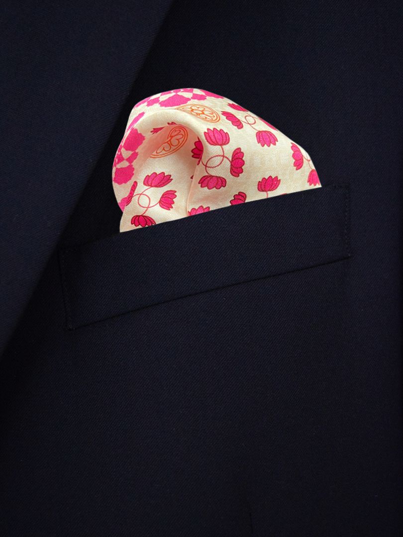 Hampi Pink Pocket Square