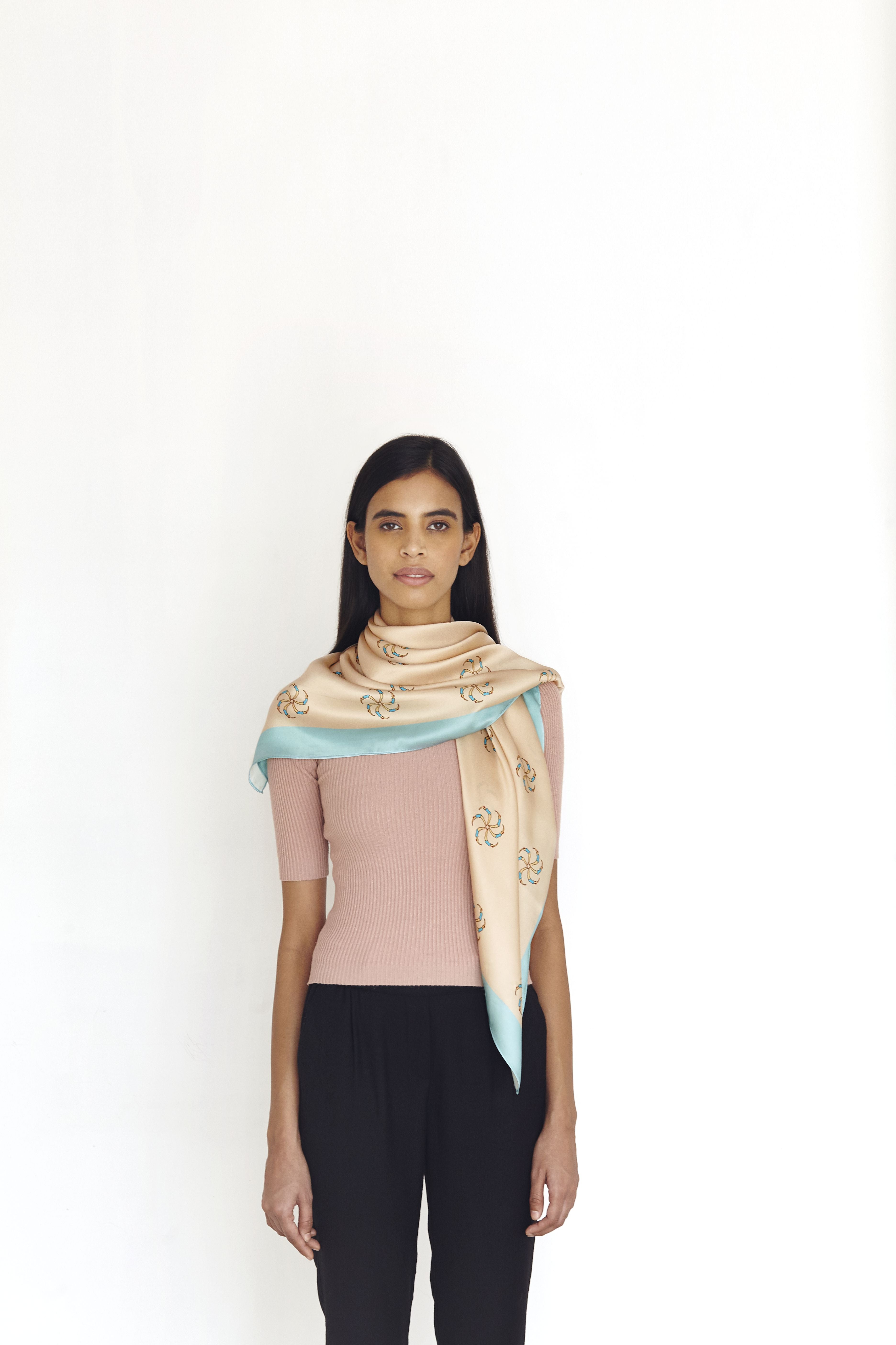 Cartwheel Silk Scarf