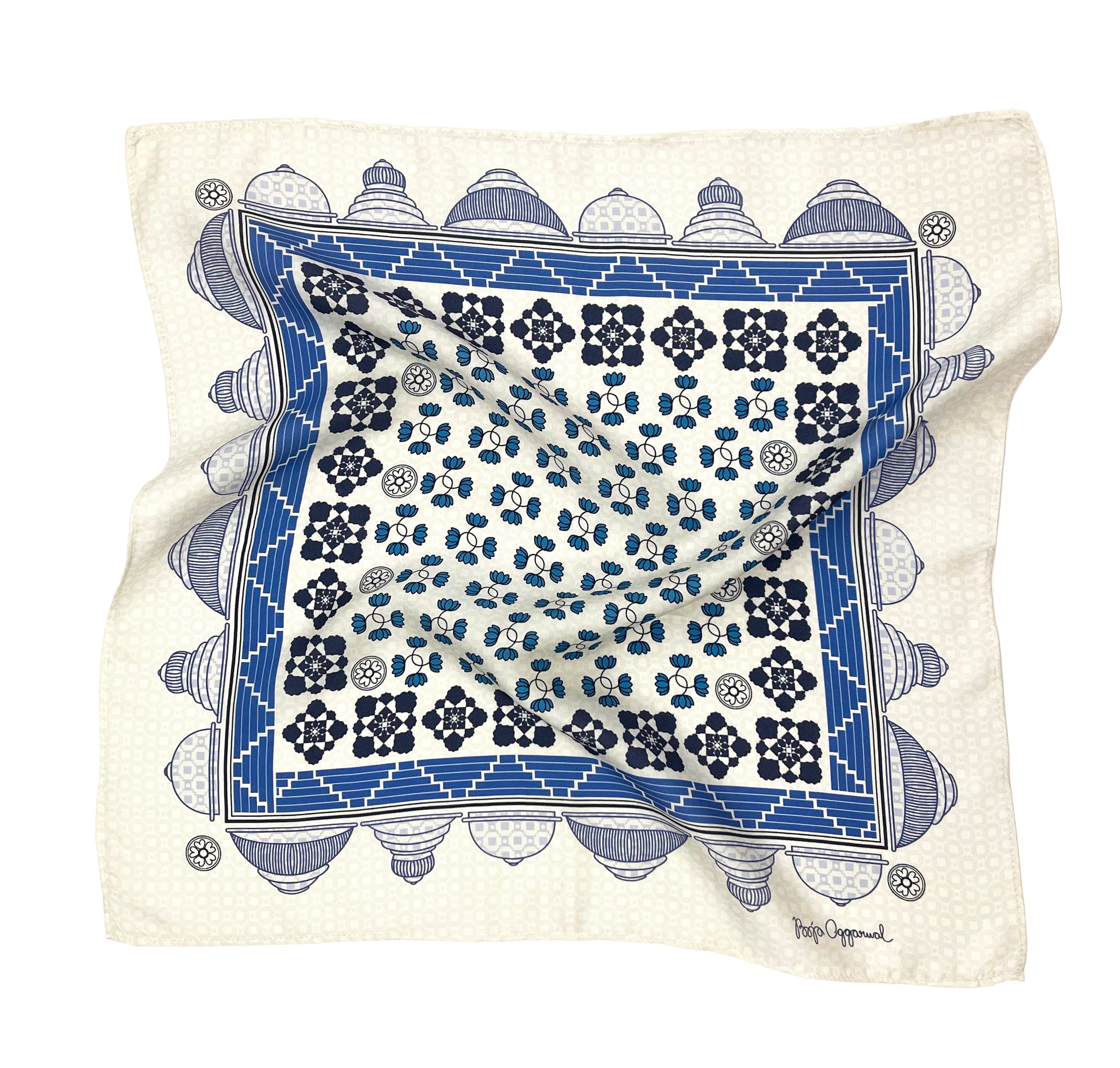 Hampi Blue Pocket Square