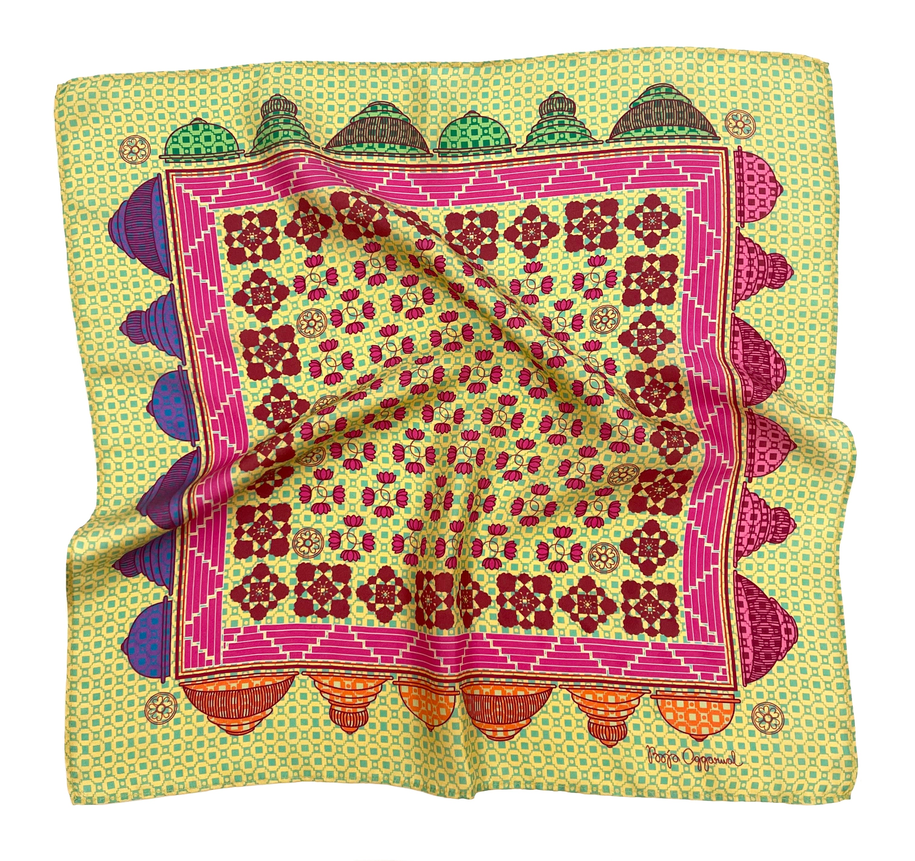 Hampi Yellow Pocket Square