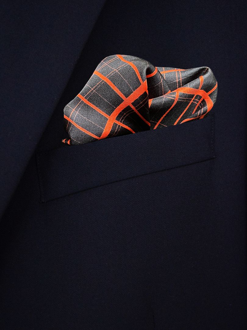 Skylight Orange Pocket Square