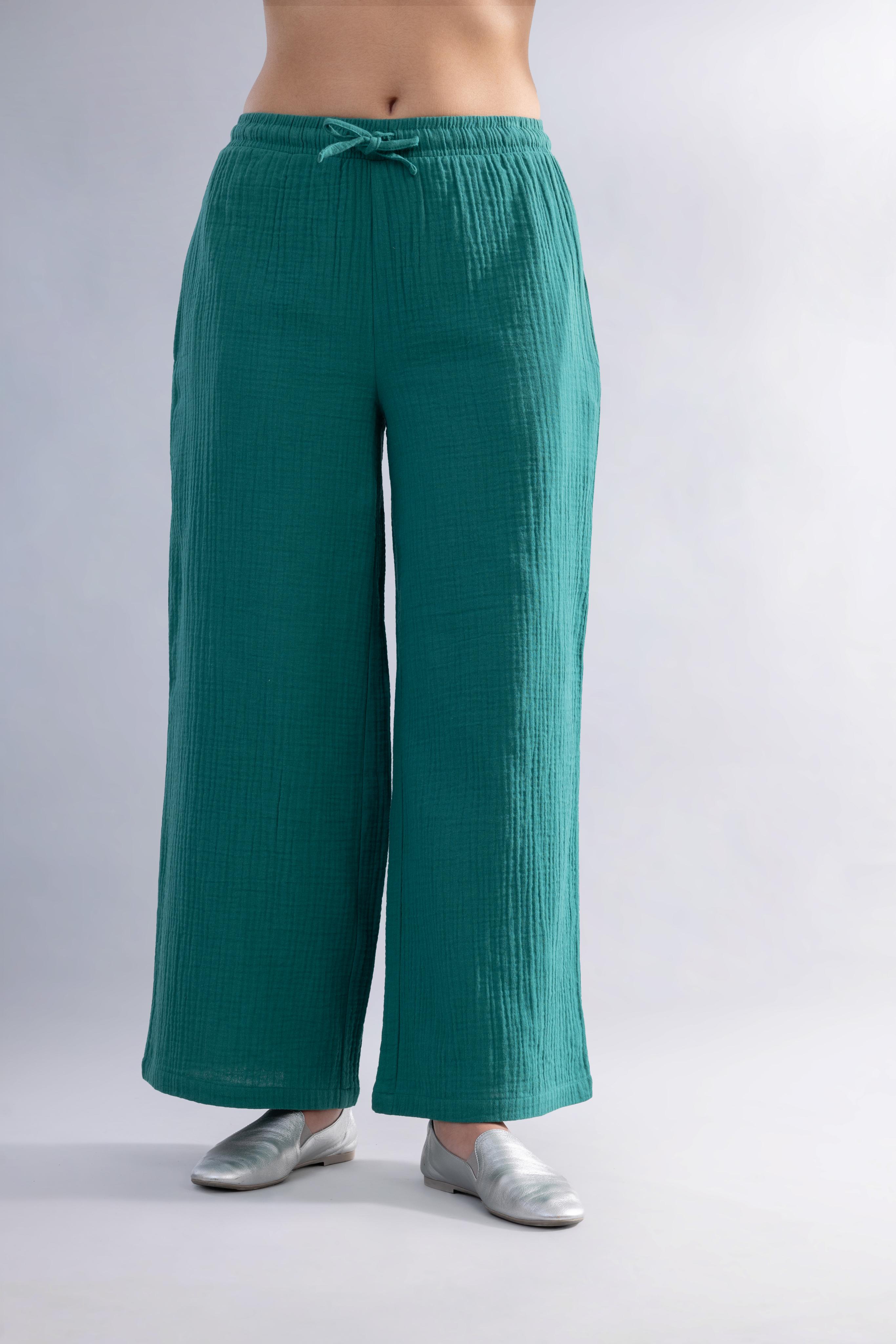 FLARE PANTS GREEN