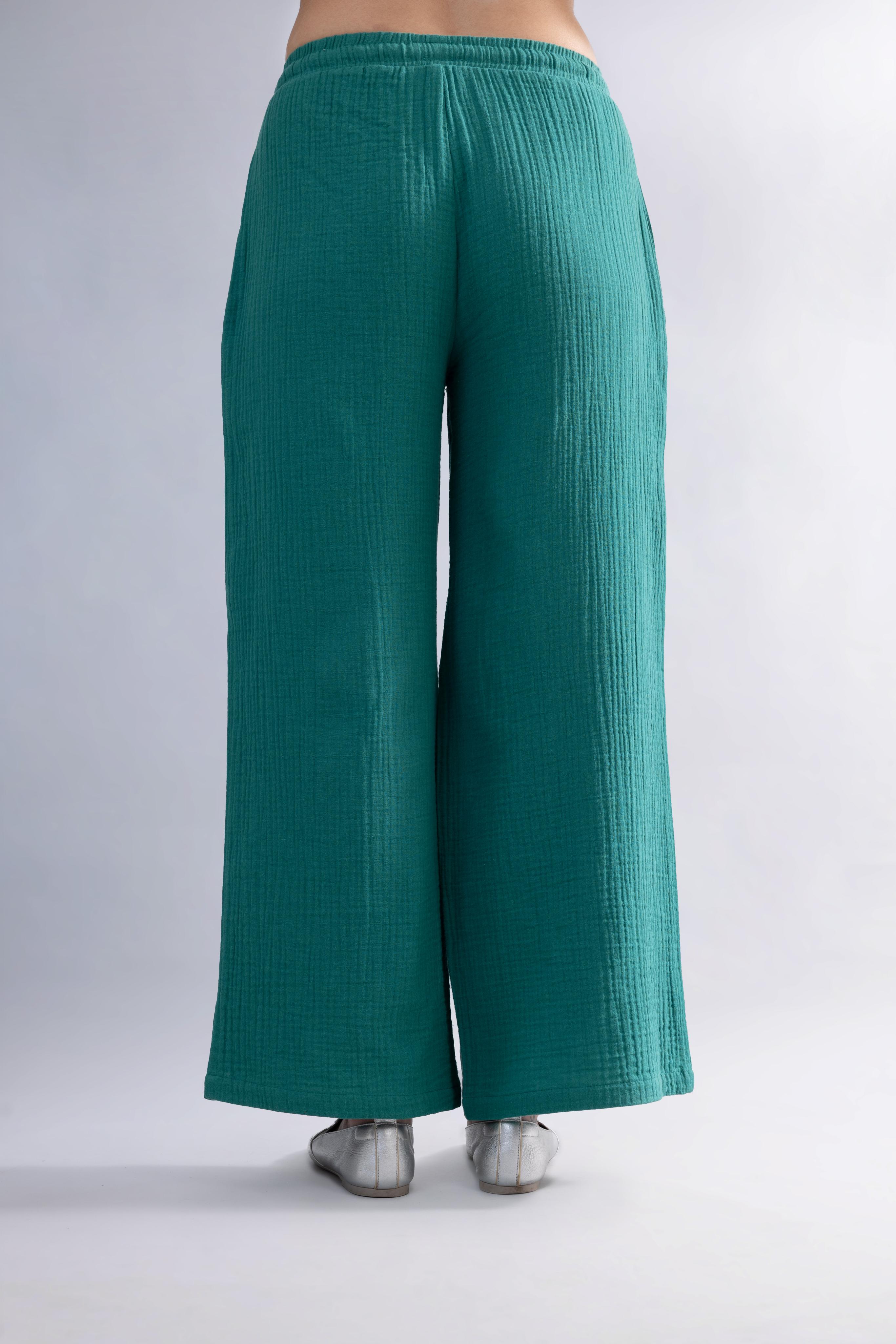 FLARE PANTS GREEN
