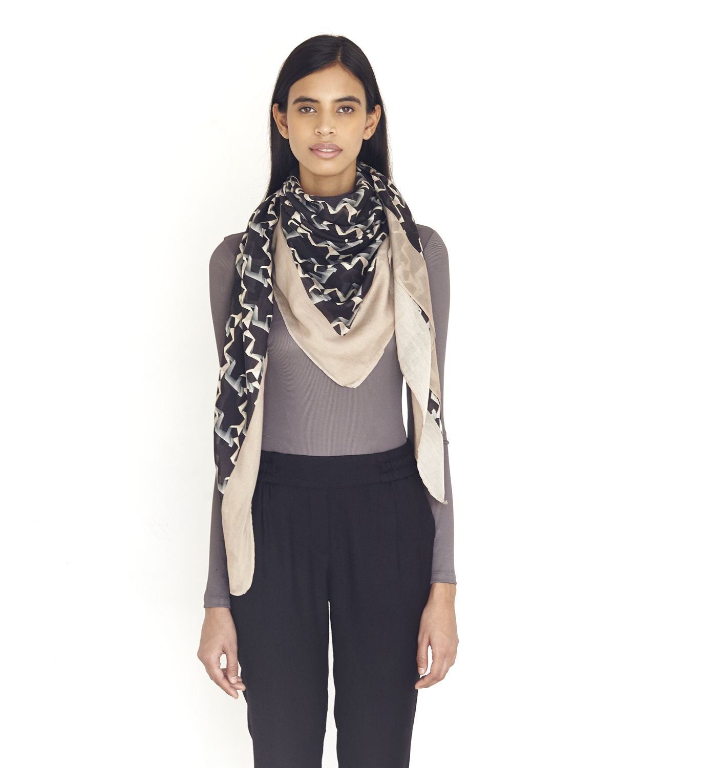 Black Robotic Love Scarf