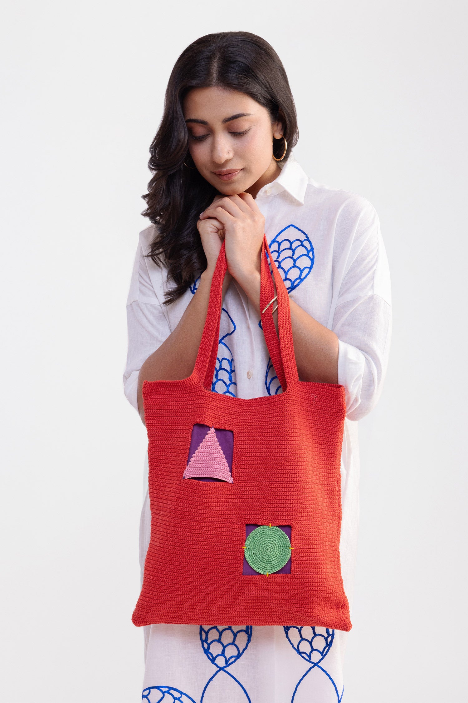 Red Aakar Tote Bag