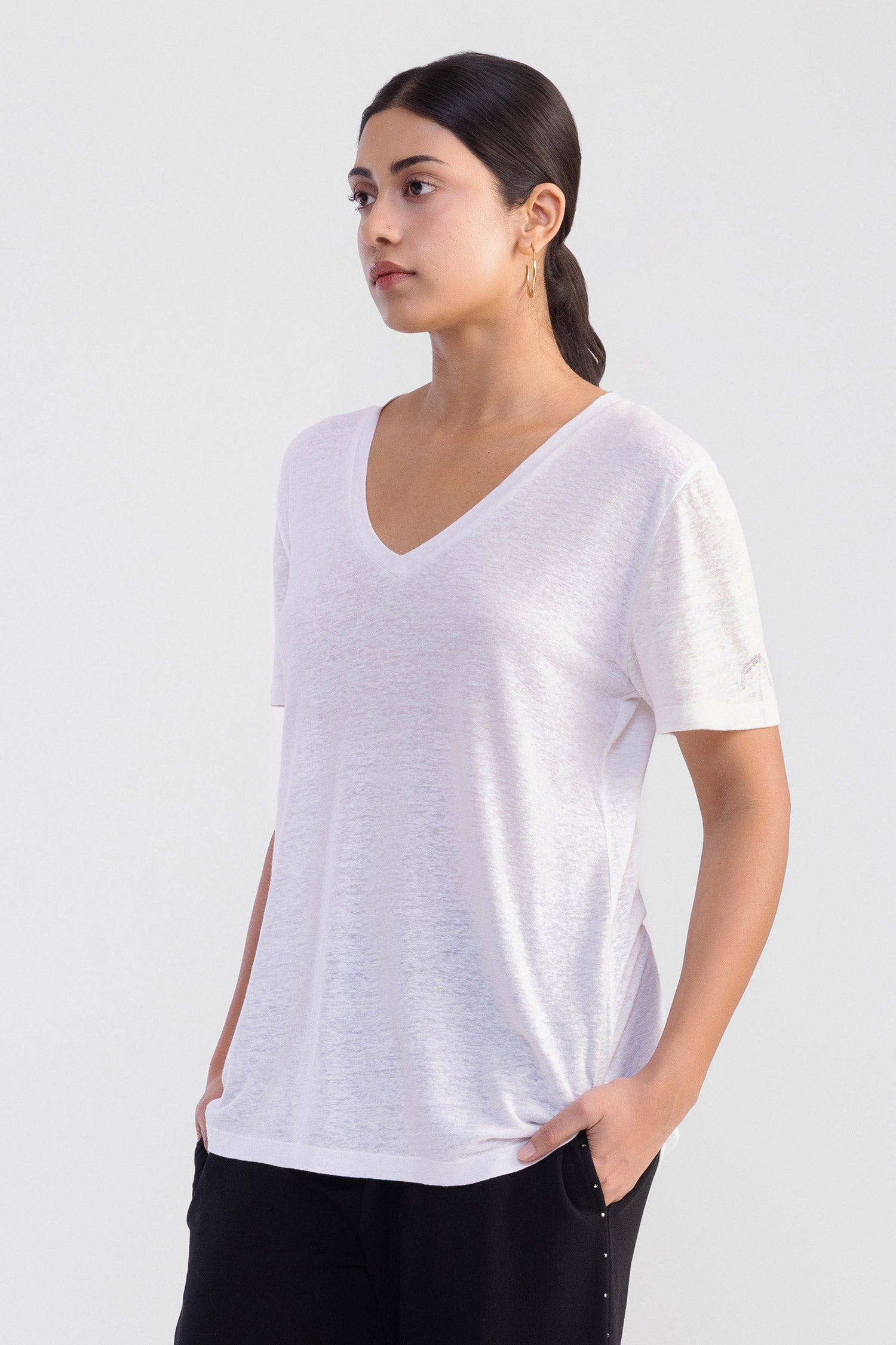 Classic Linen White Tee