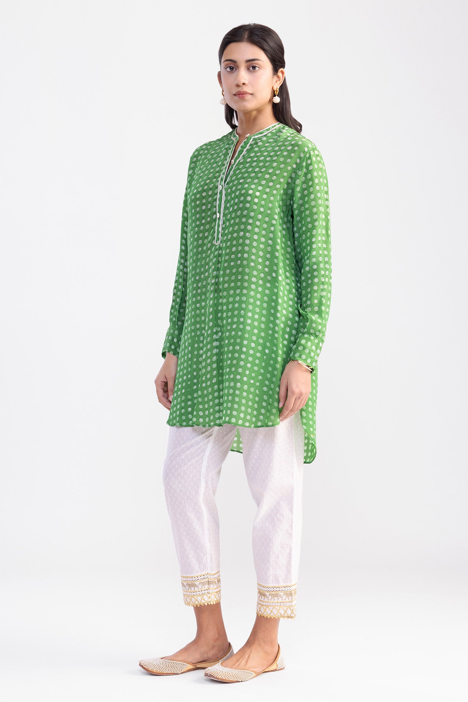 Fame Batik Green Tunic