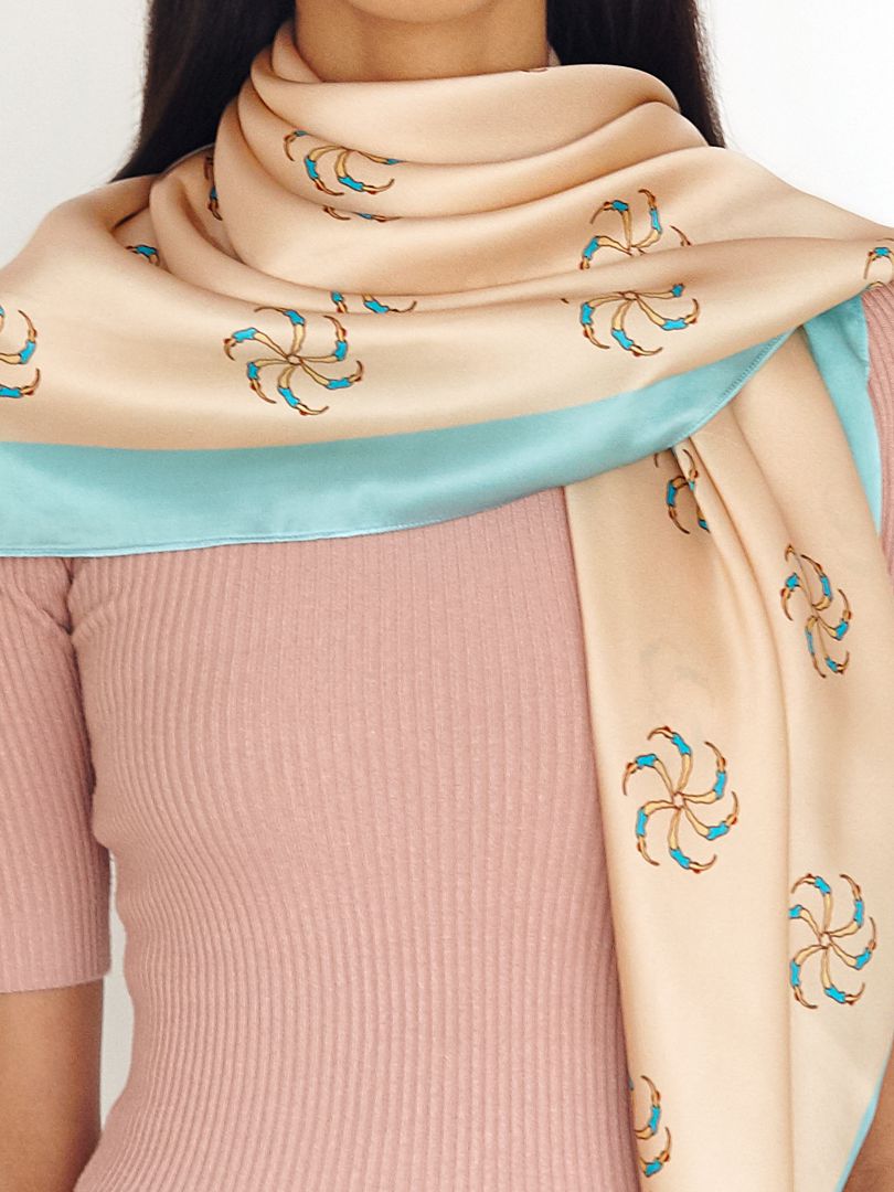 Cartwheel Silk Scarf