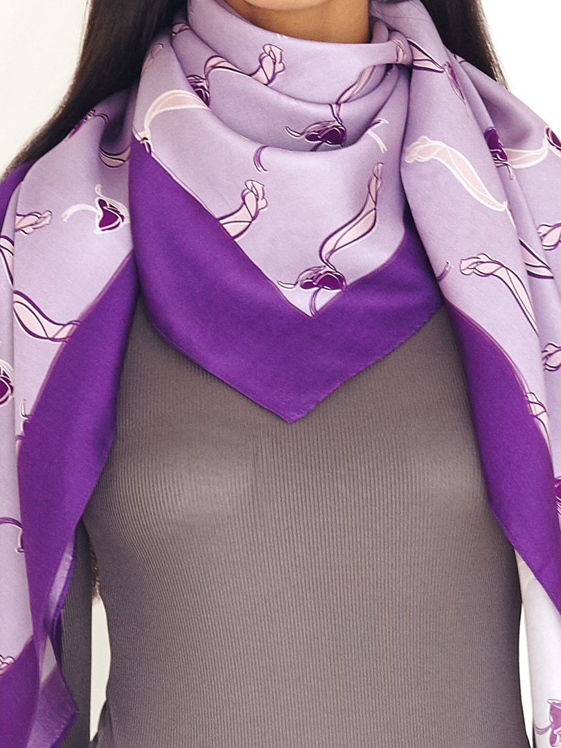 Fuschia Silk Scarf