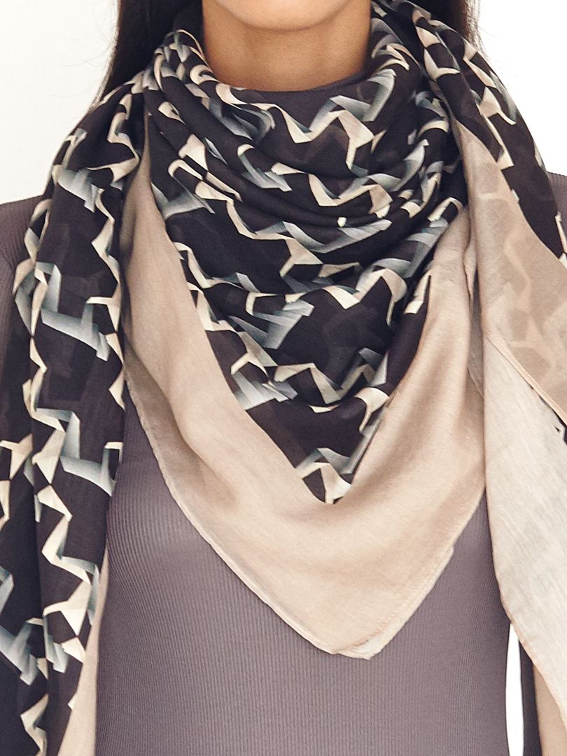 Black Robotic Love Scarf