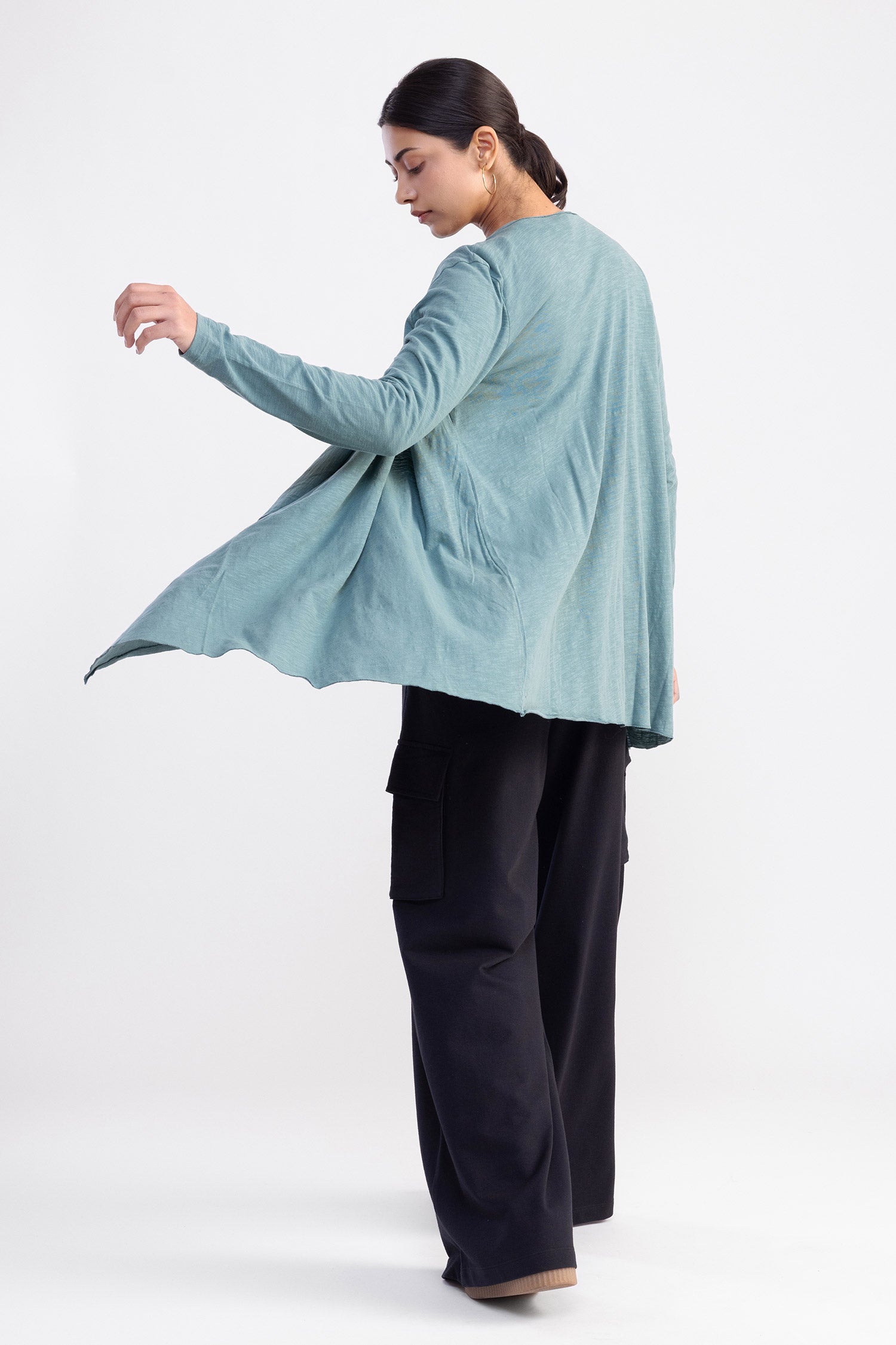 City Wrap Shrug Teal