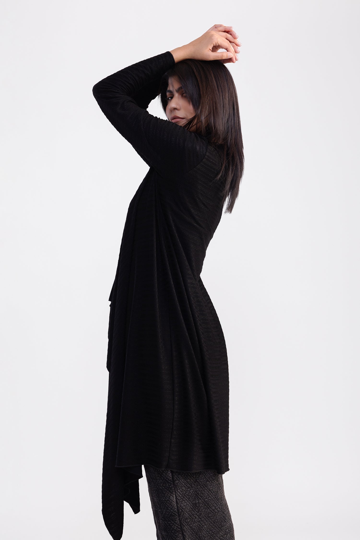 City Wrap Shrug Black Long