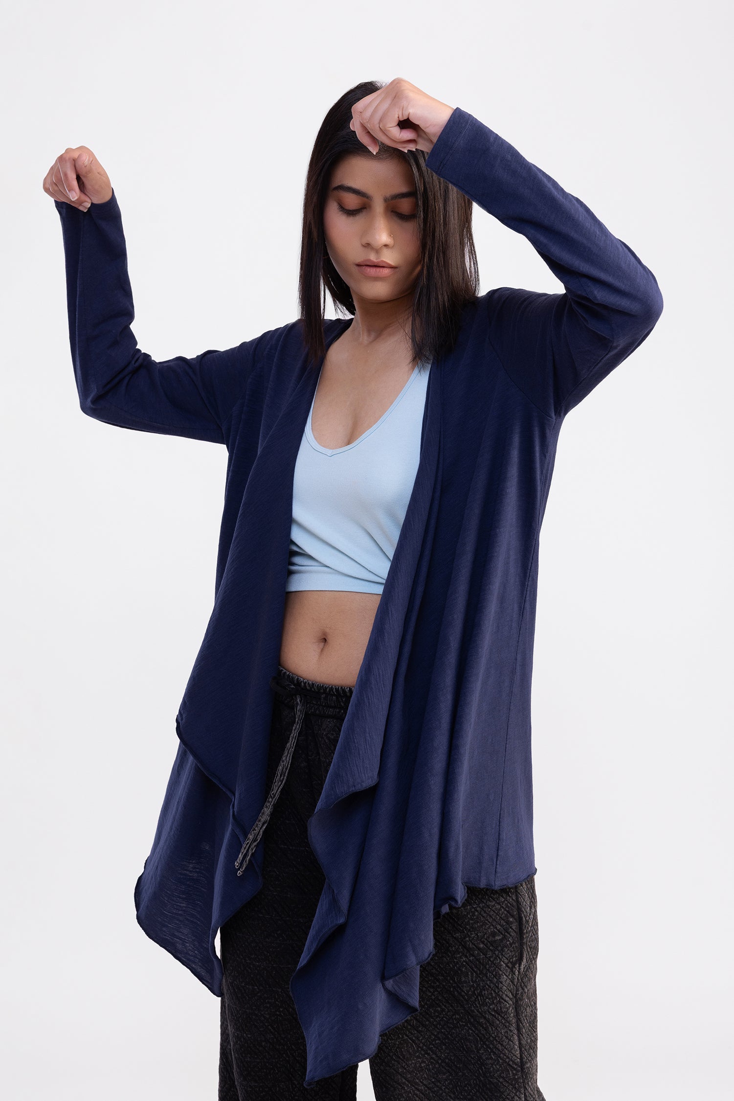 City Wrap Shrug Navy Short
