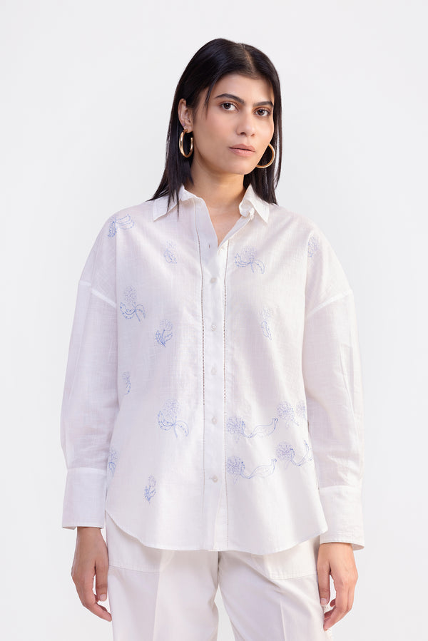 Marigold White And Blue Shirt