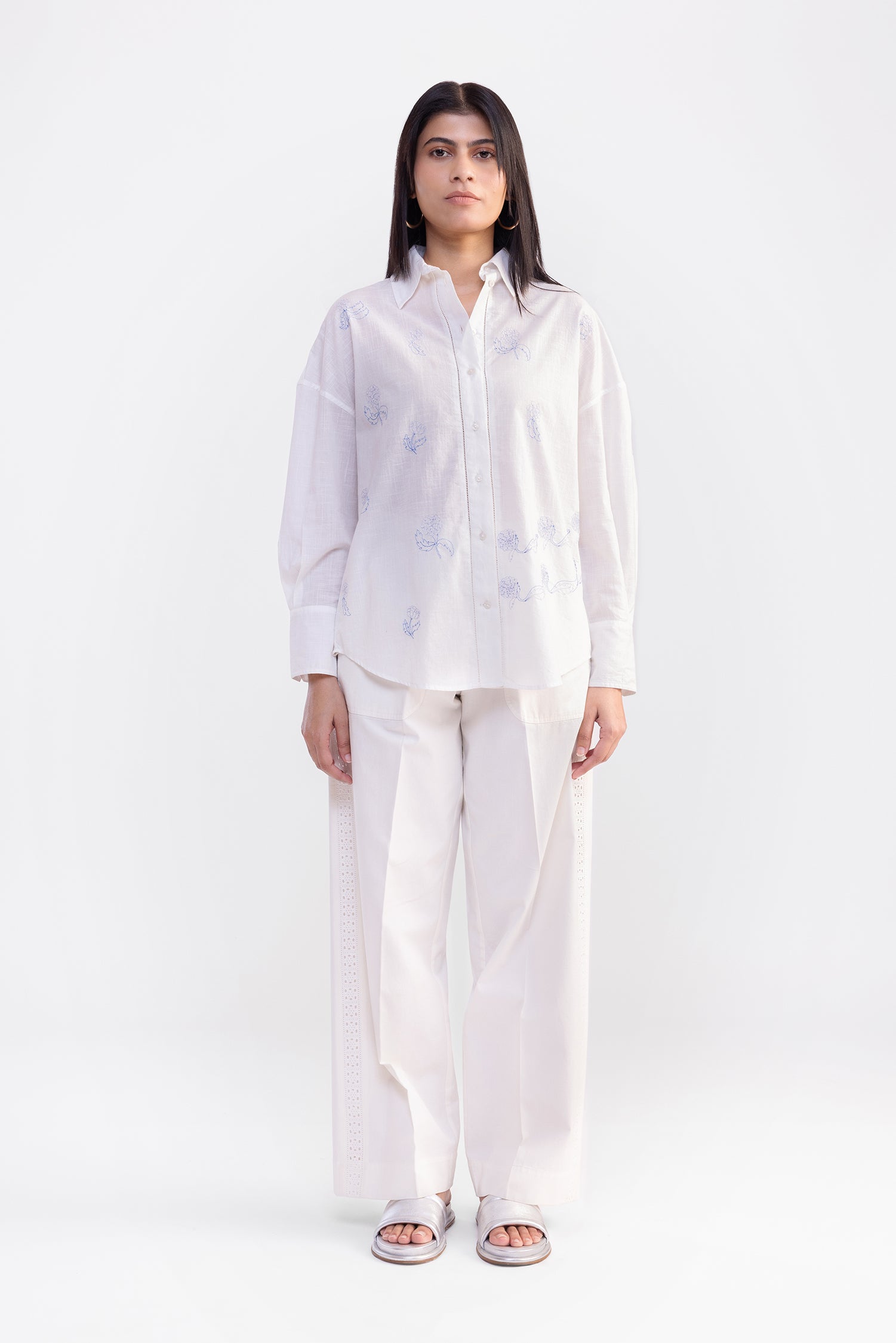 Marigold White And Blue Shirt
