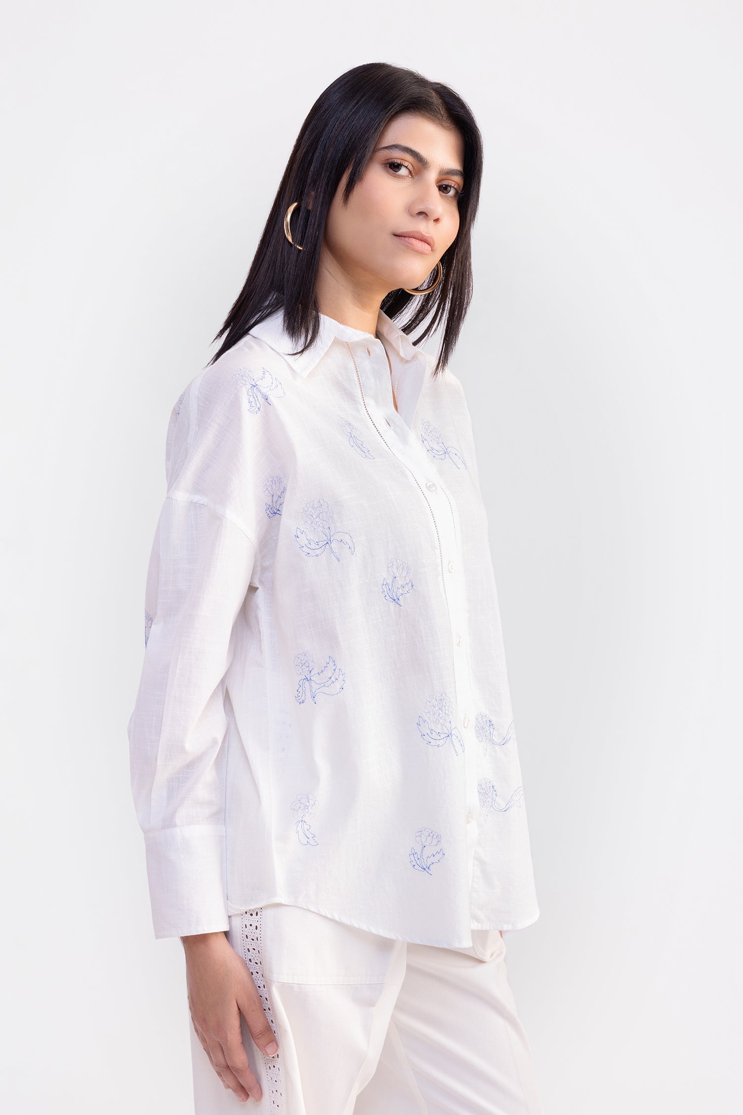 Marigold White And Blue Shirt