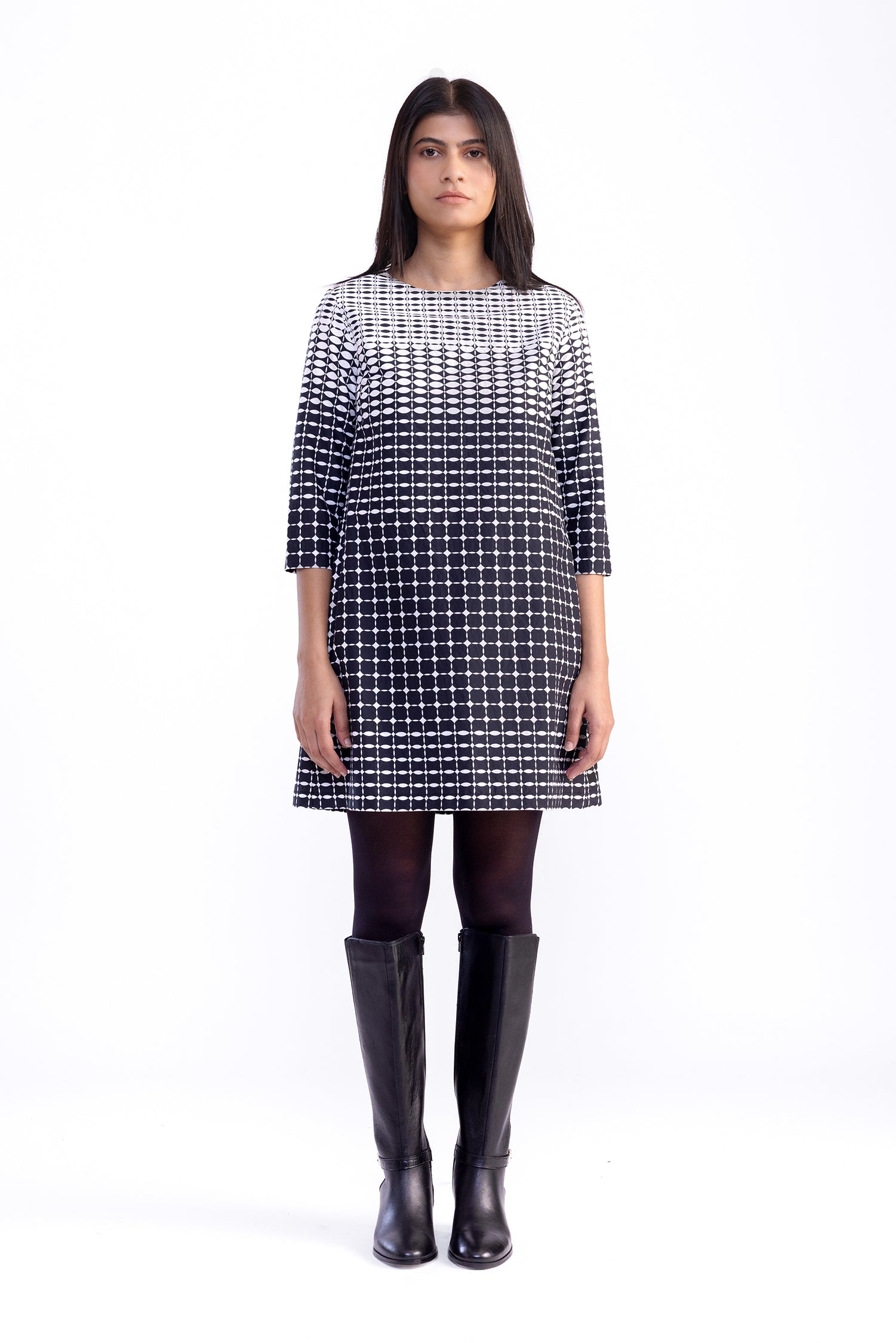 Polka Dot Shift Dress