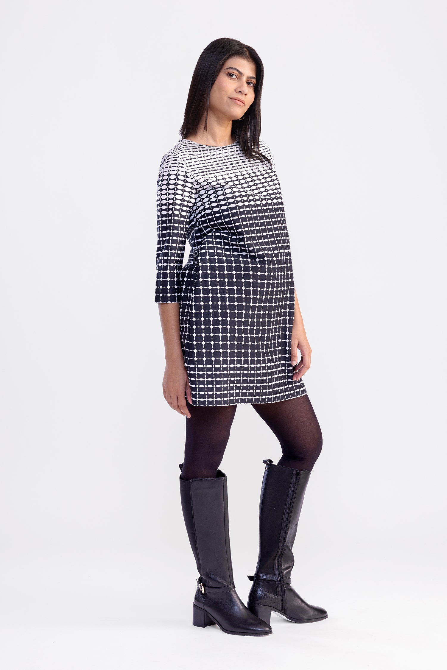Polka Dot Shift Dress
