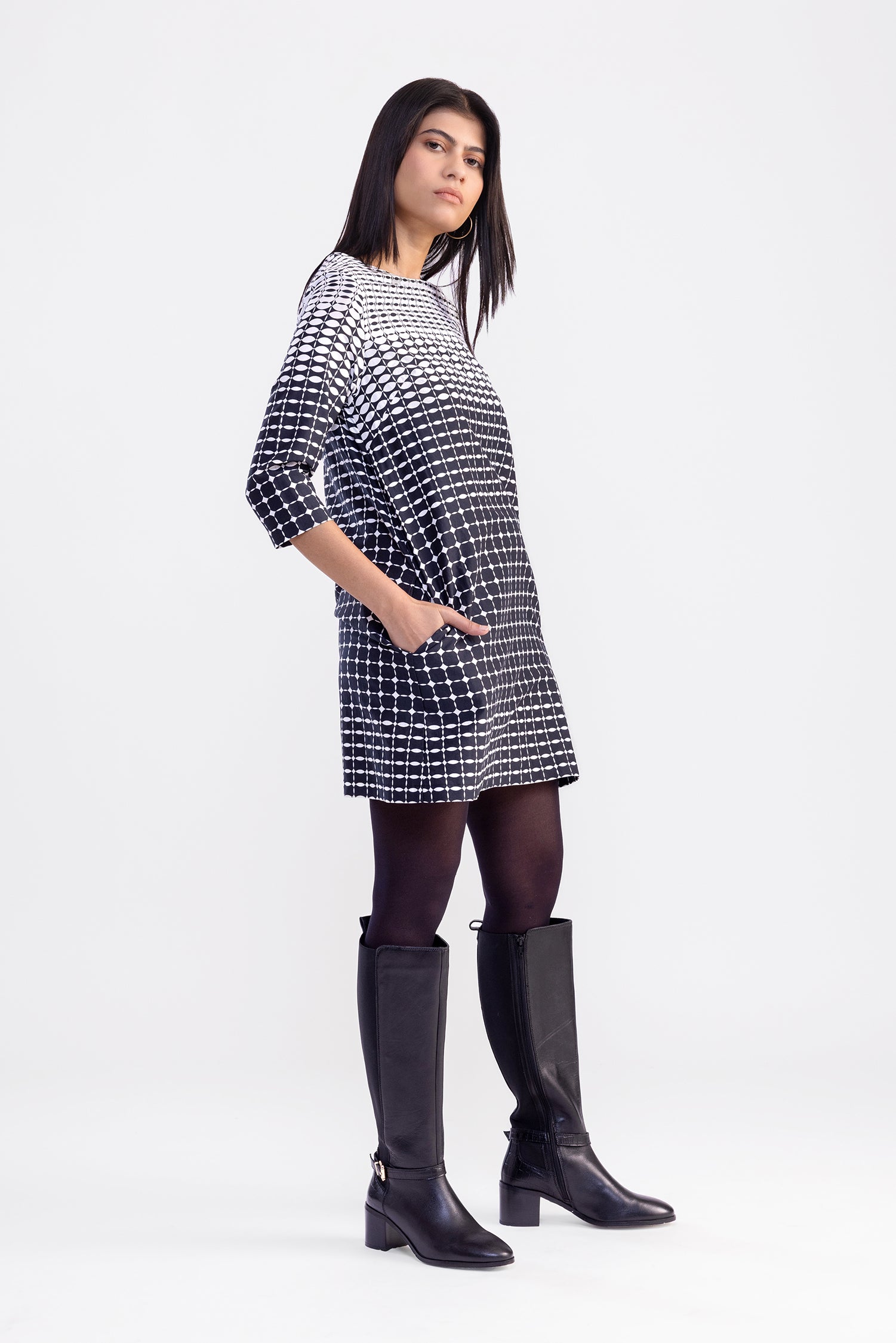 Polka Dot Shift Dress