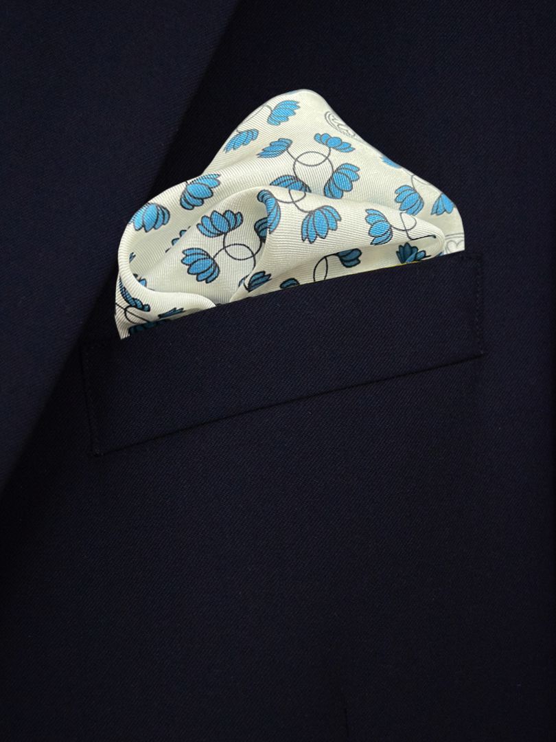 Hampi Blue Pocket Square