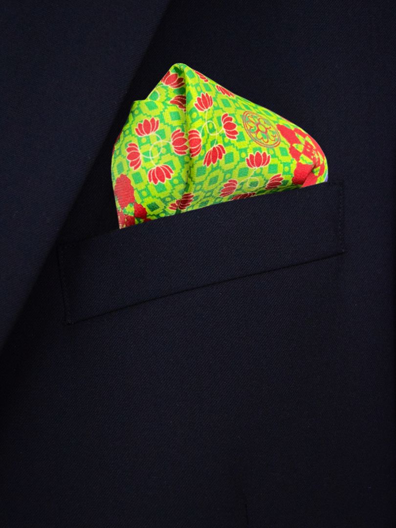 Hampi Green Pocket Square