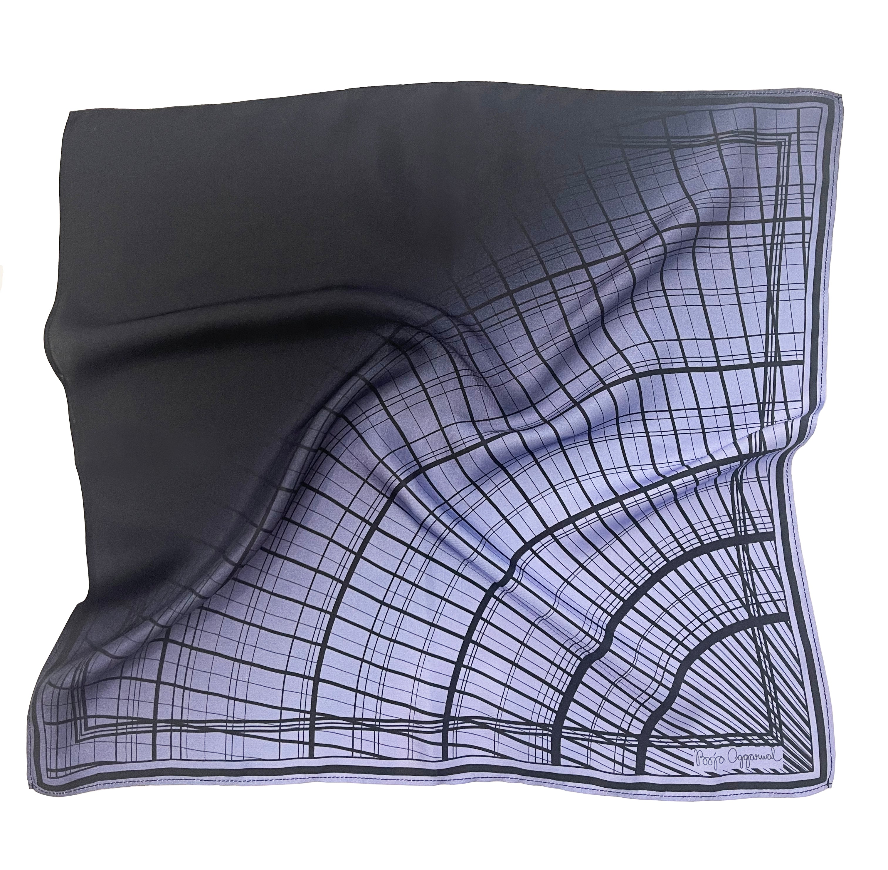 Skylight Purple Pocket Square