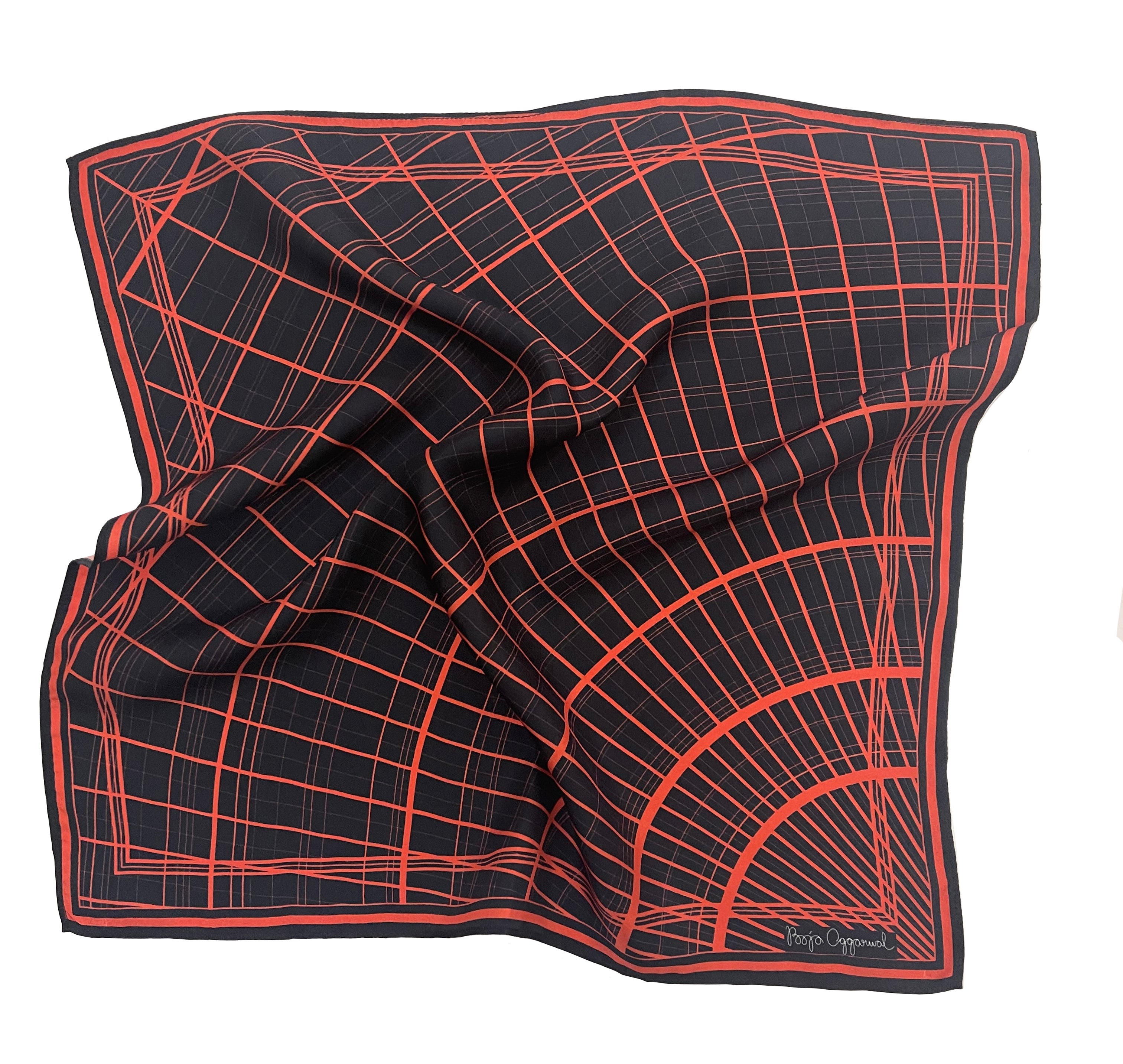 Skylight Orange Pocket Square