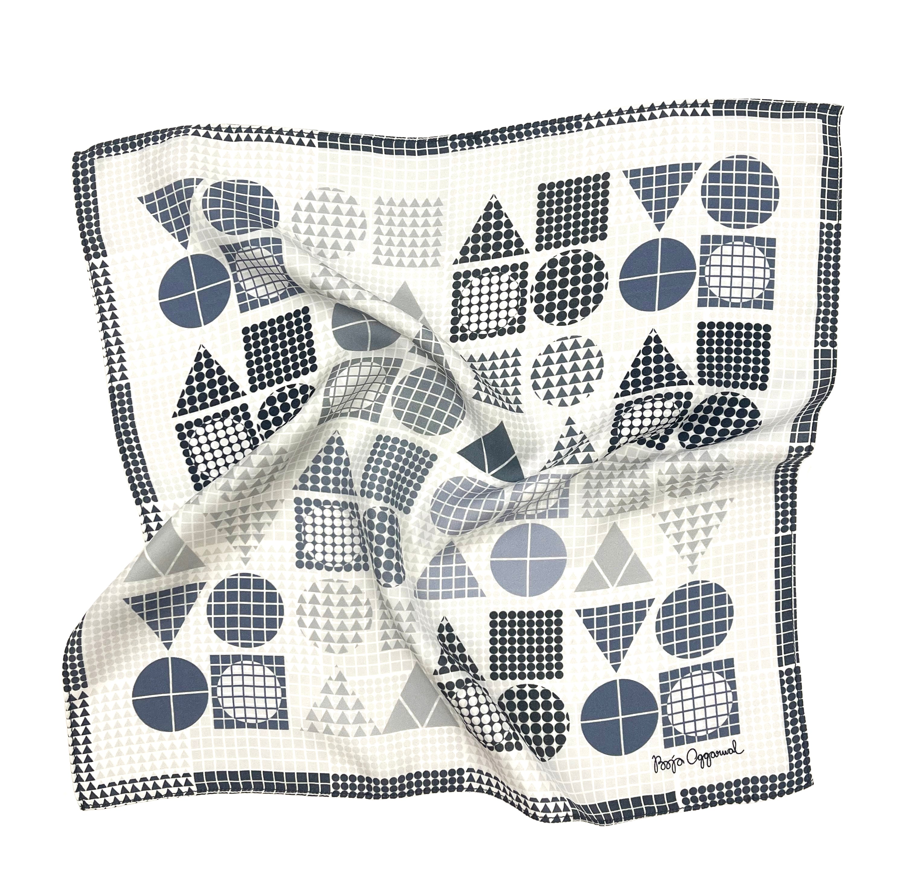 Play Grey Pocket Square