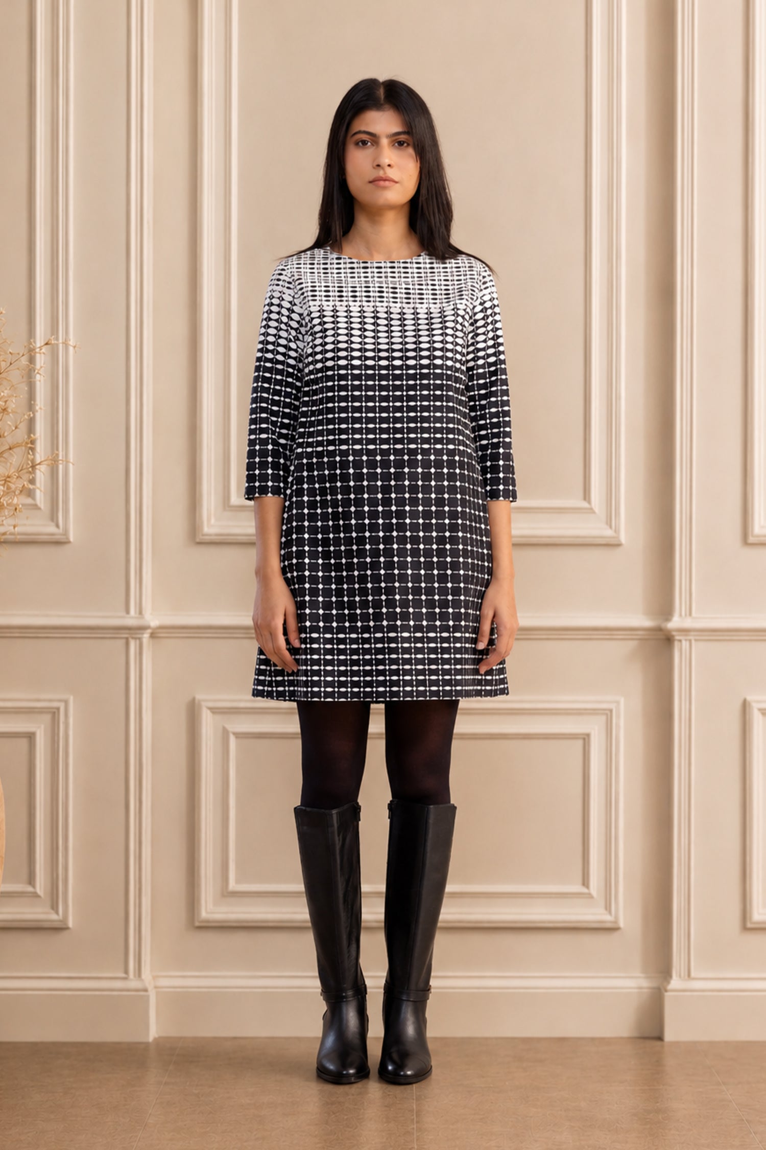 Polka Dot Shift Dress