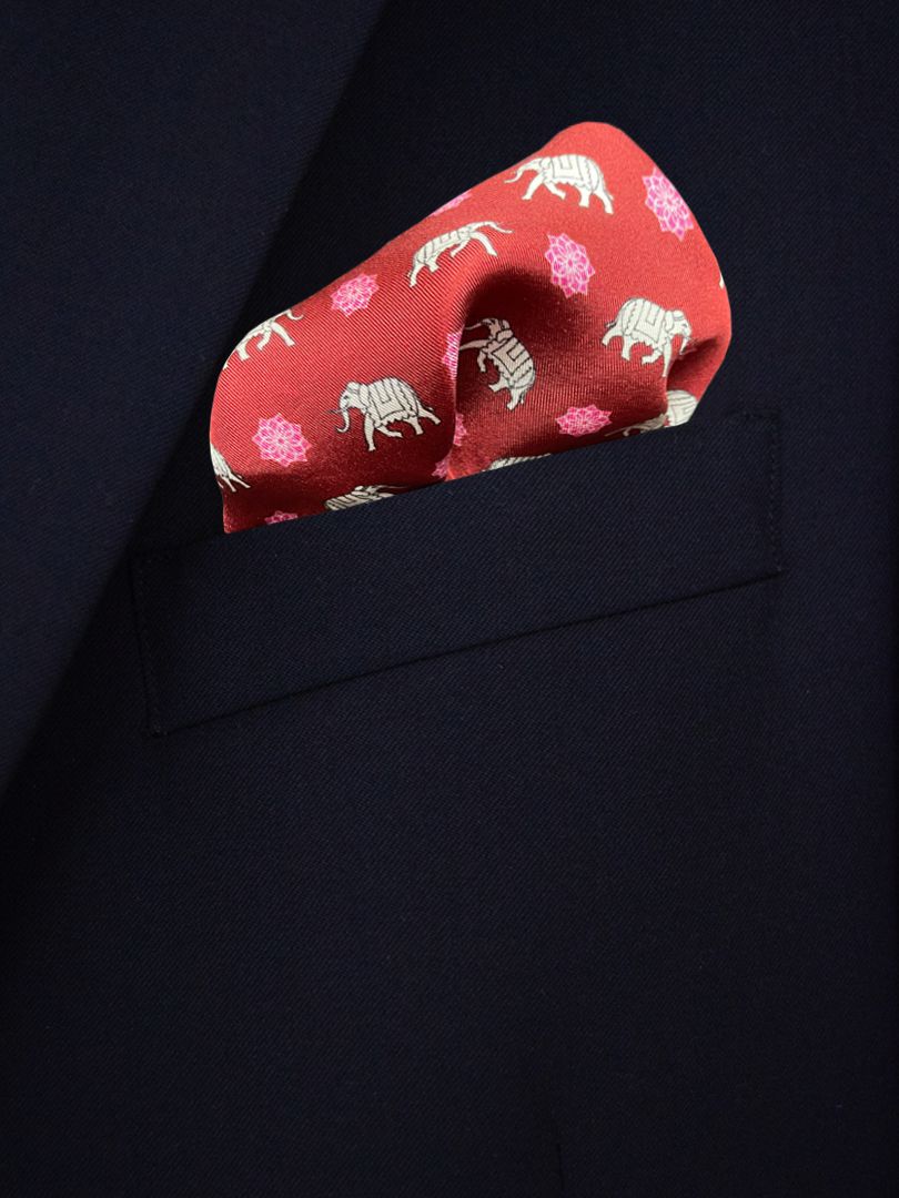 Royal Maroon Pocket Square