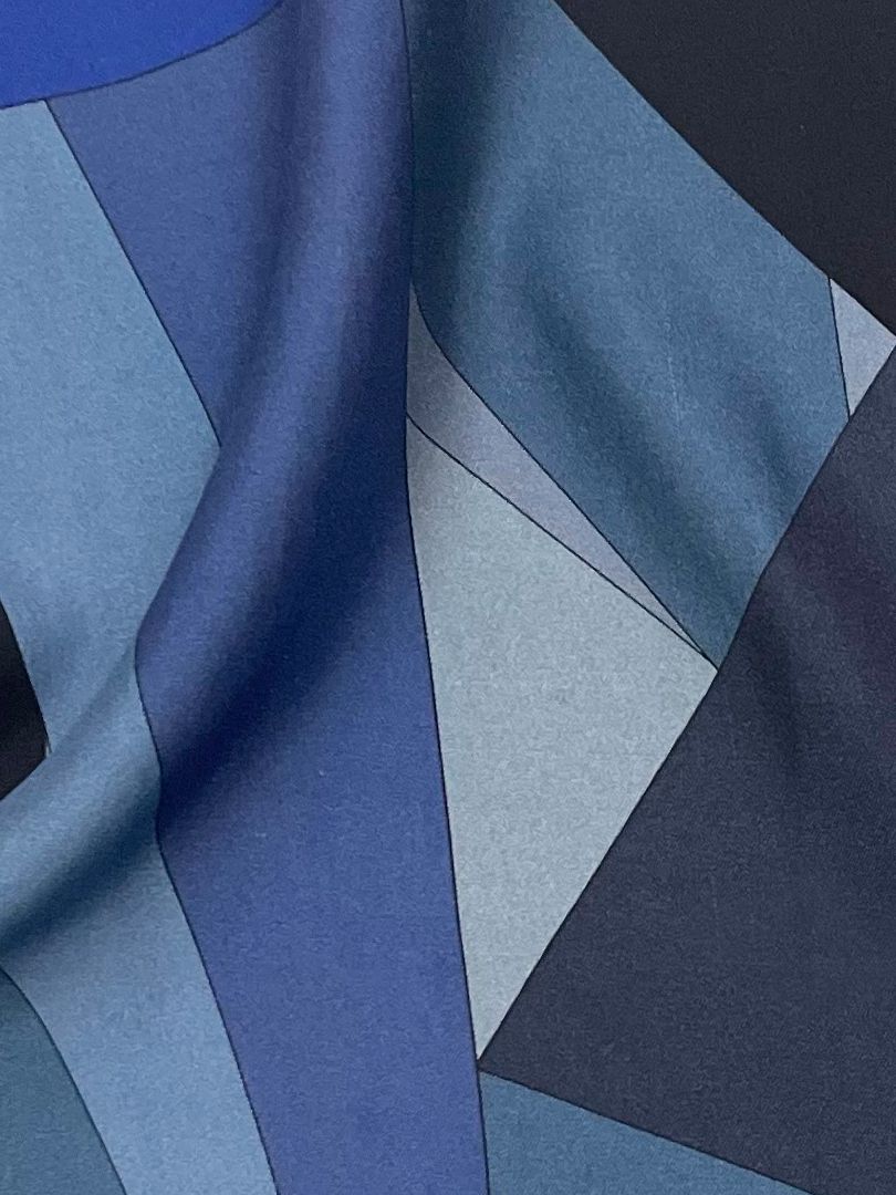 Triangle Navy Pocket Square